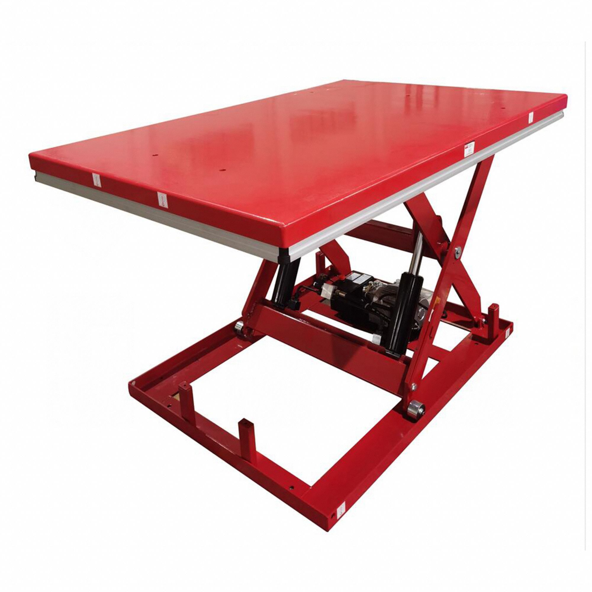 DAYTON Scissor Lift Table 4,000 lb Load Capacity, 72 in Platform Lg