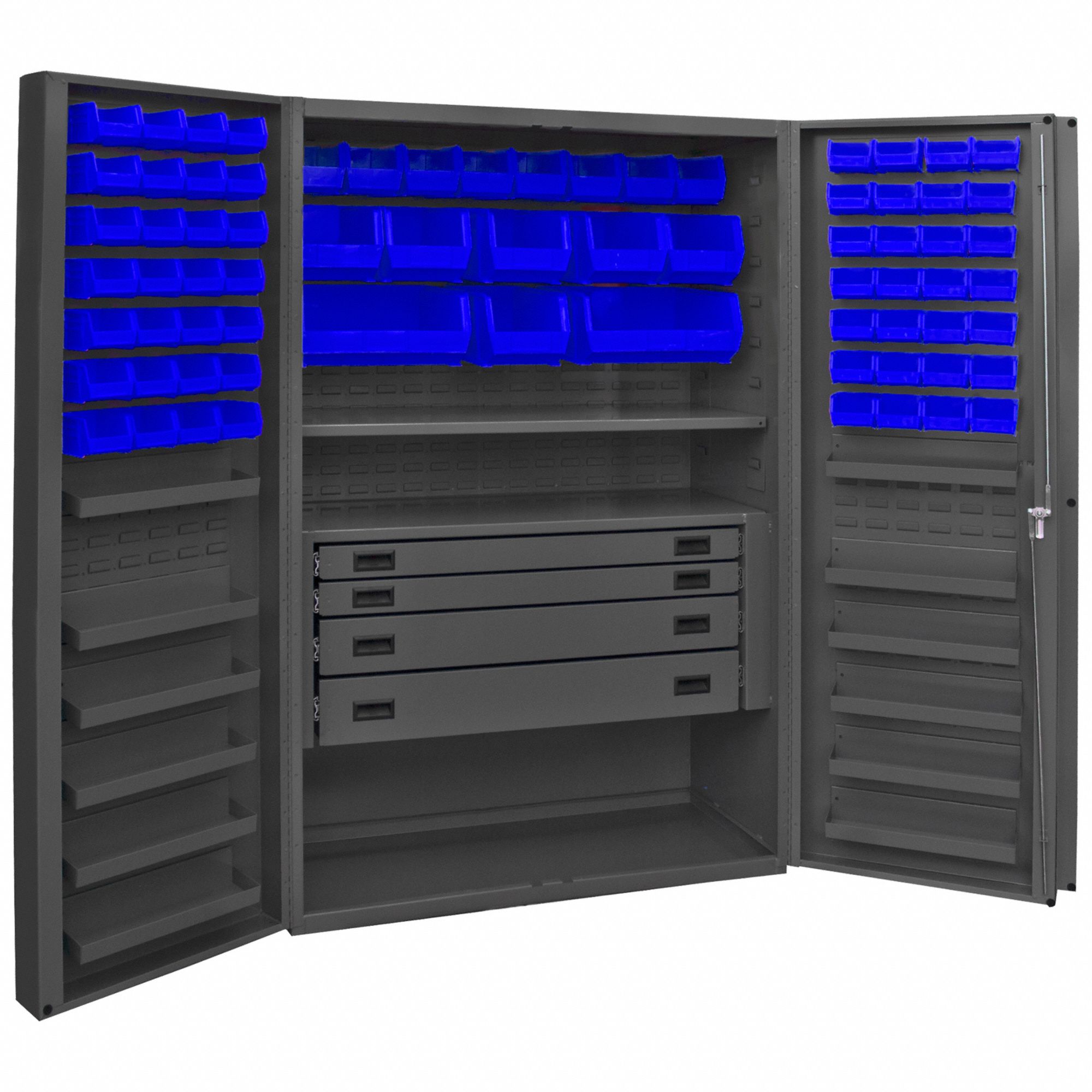 DURHAM MFG, 36 in x 24 in 72 in, 13 Shelves, Bin 36FC29