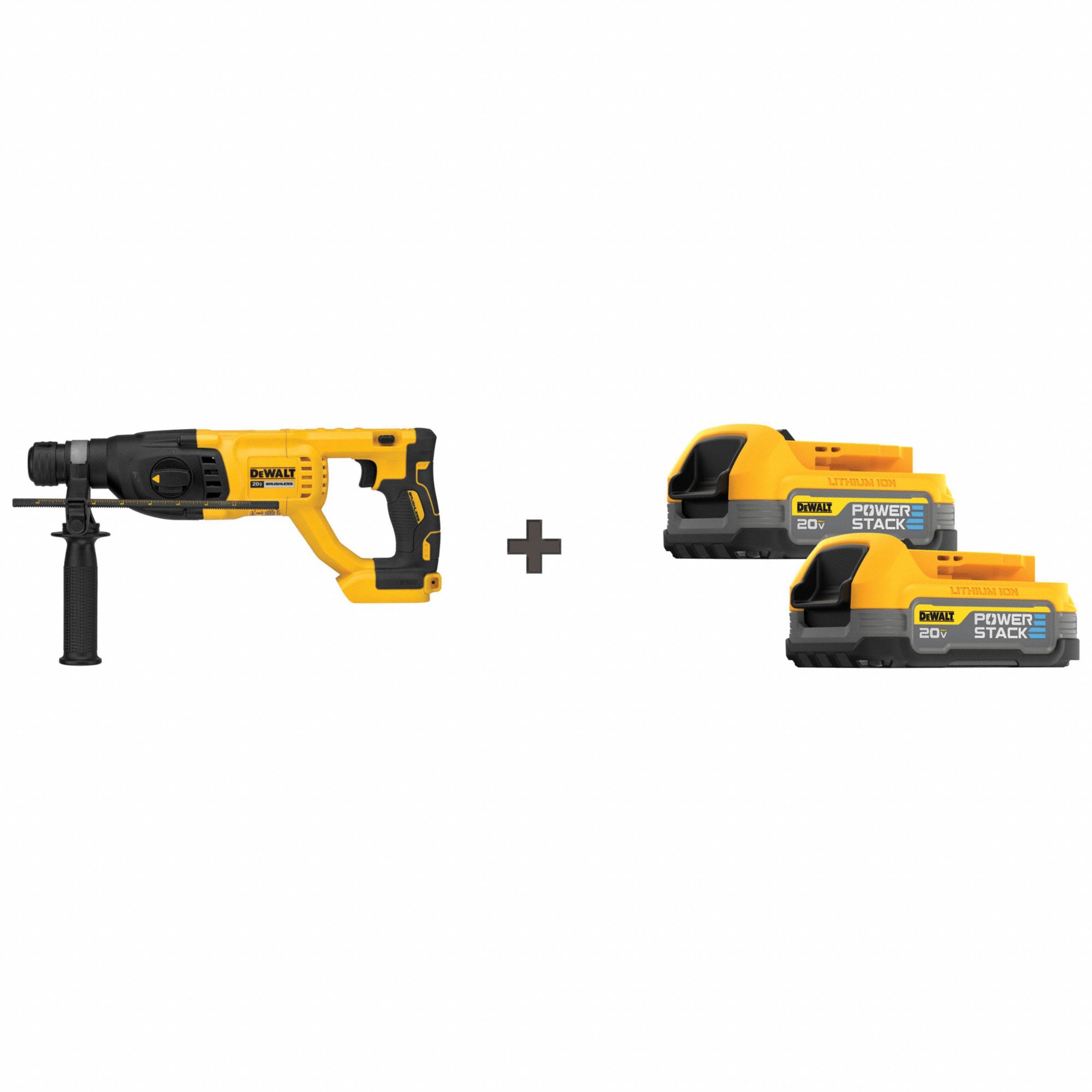 STANLEY BLACK & DECKER, DHandle, 20 V, Rotary Hammer 385XP4DCH133B