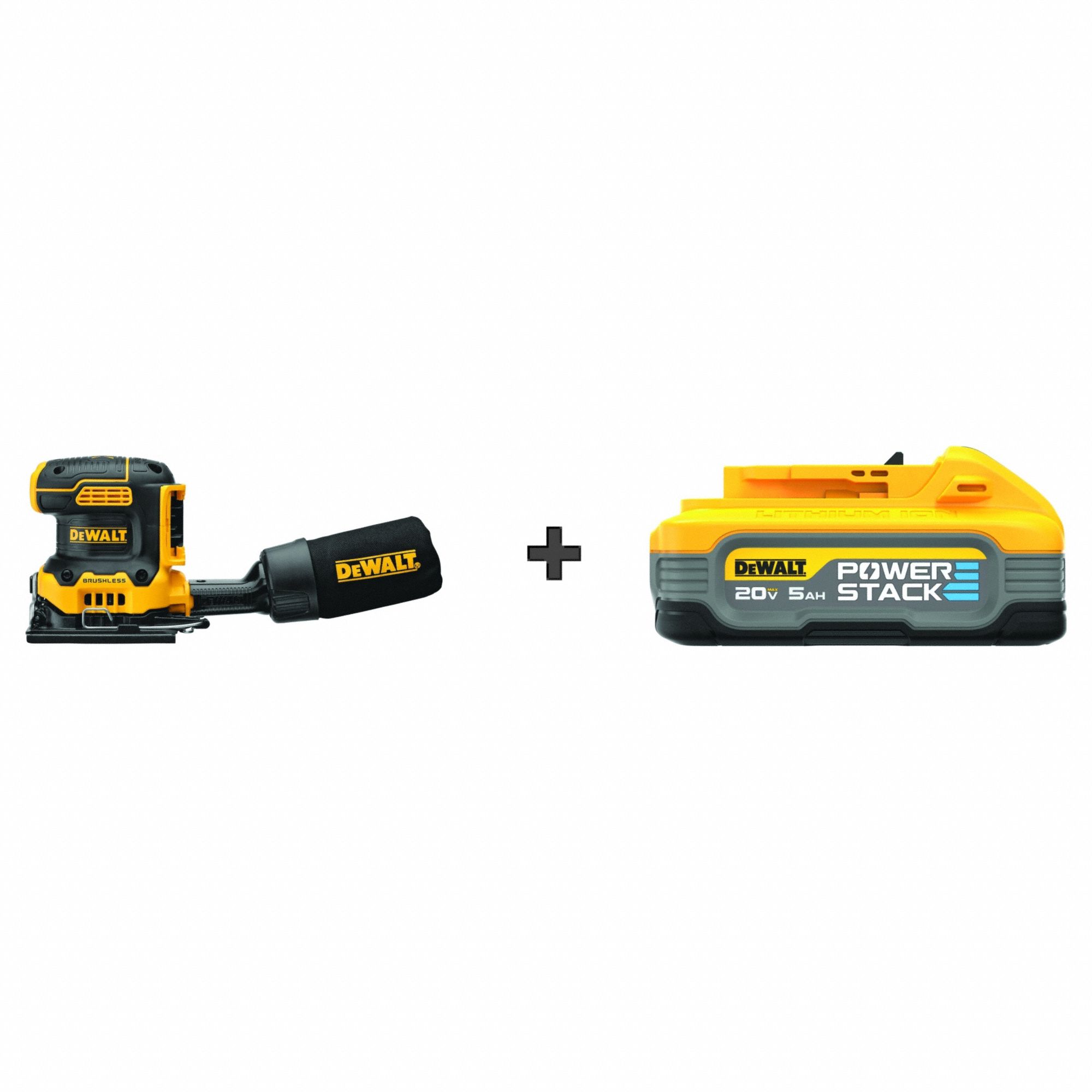 DEWALT, 20V MAX, Battery Included, Cordless Sheet Sander w/ BONUS