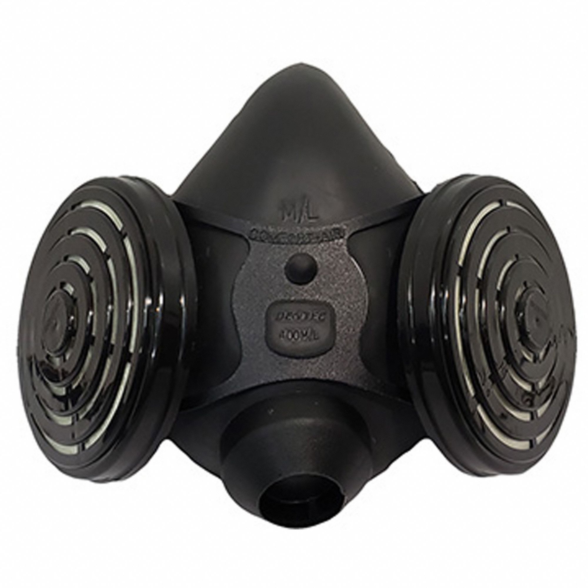 DENTEC HALFMASK, REUSABLE, ELASTOMERIC/NYLON/ELASTIC, M/L, THREADED