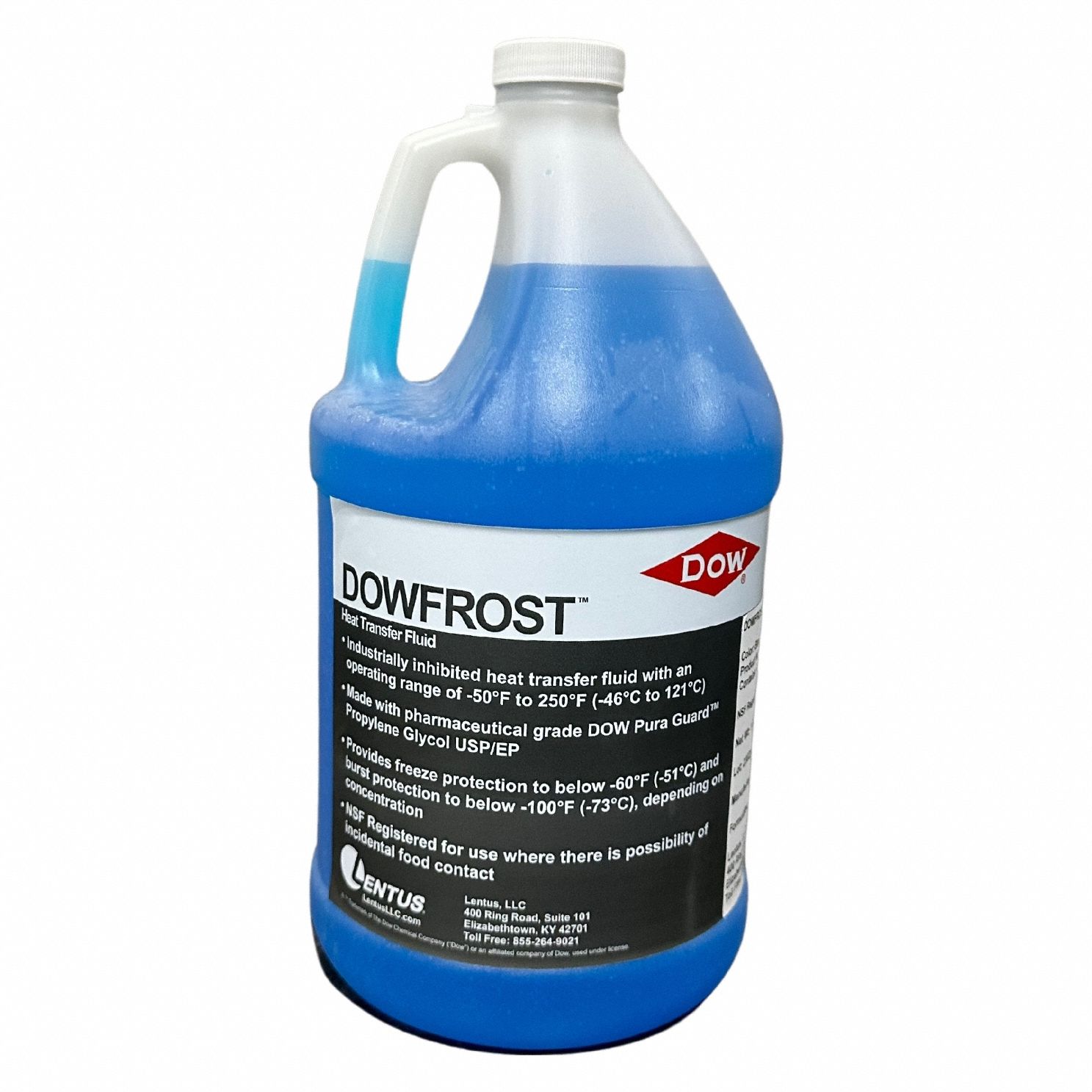 DOW FROST, 1 gal Size, -60° to 250°F, Inhibited Propylene Glycol