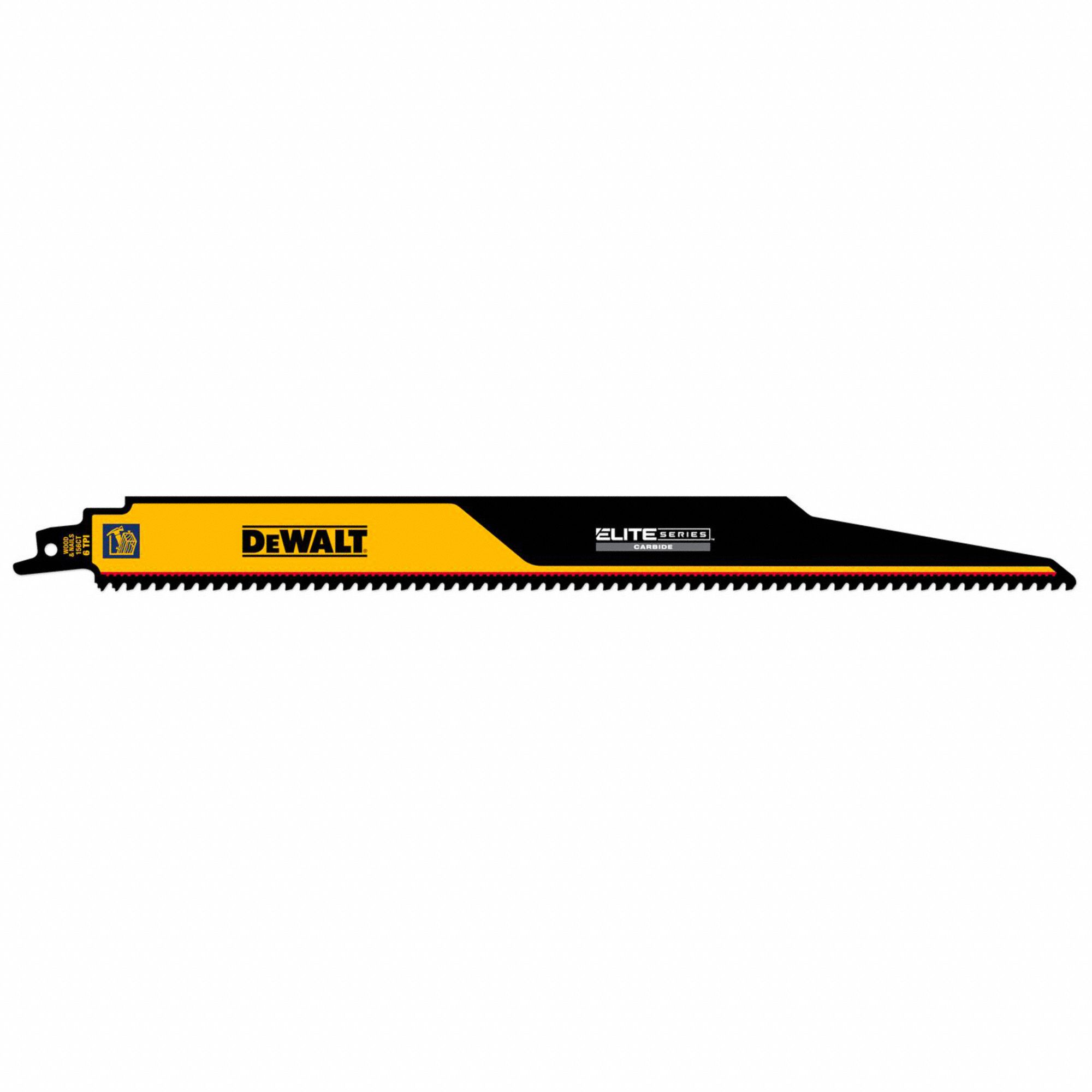 DEWALT, 6 Teeth per Inch, 12 in Blade Lg, Reciprocating Saw Blade