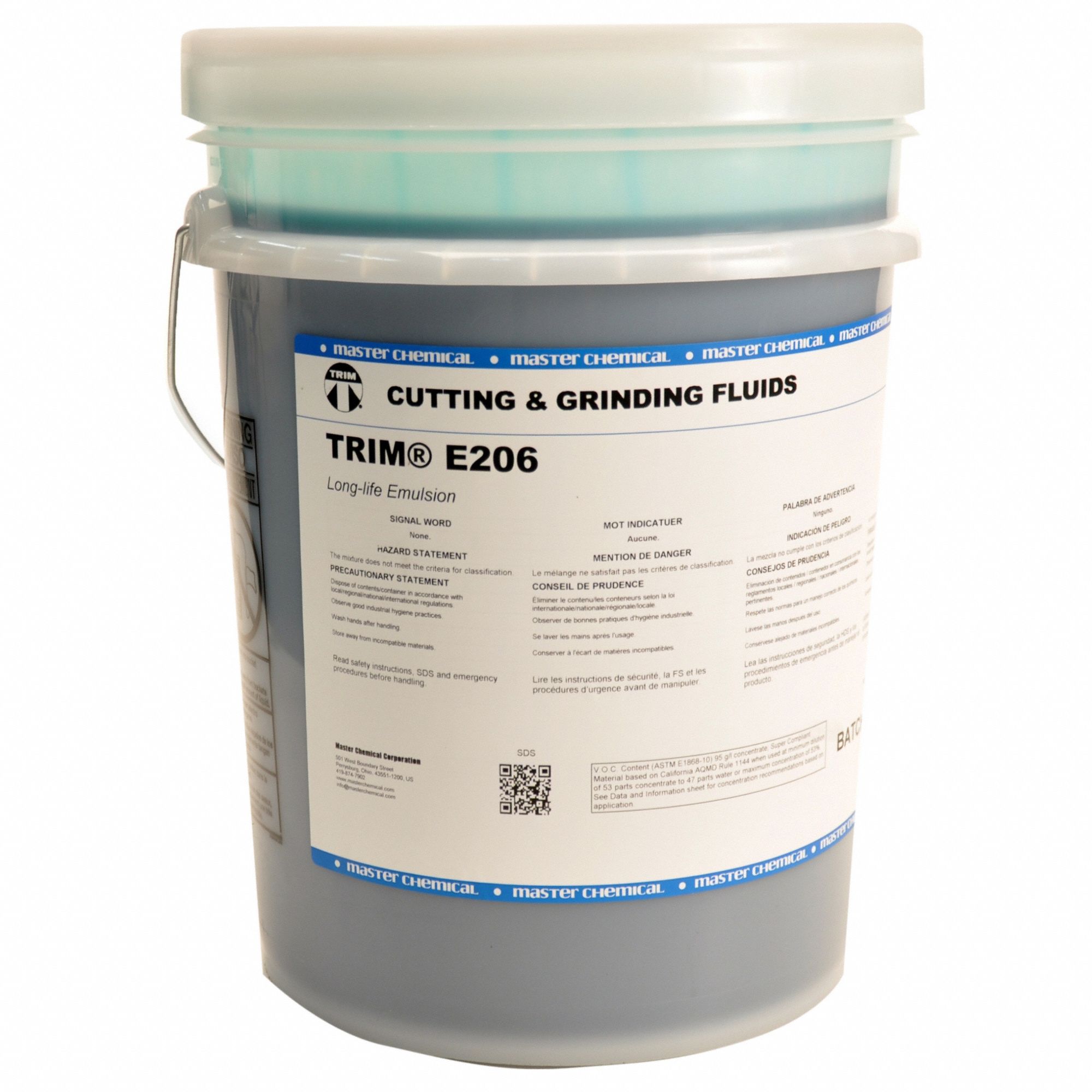 TRIM Emulsión Refrigerante E206, Emulsión Cubo Aceites para Corte de