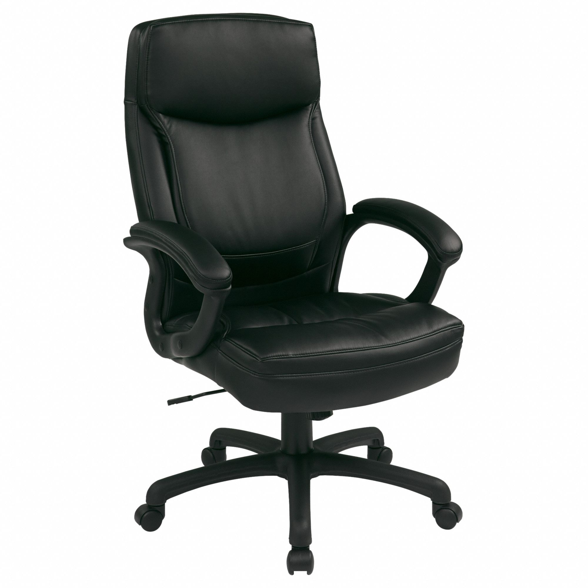 OFFICE STAR, Black, Faux Leather Material, Office Chair 15Z274EC6583
