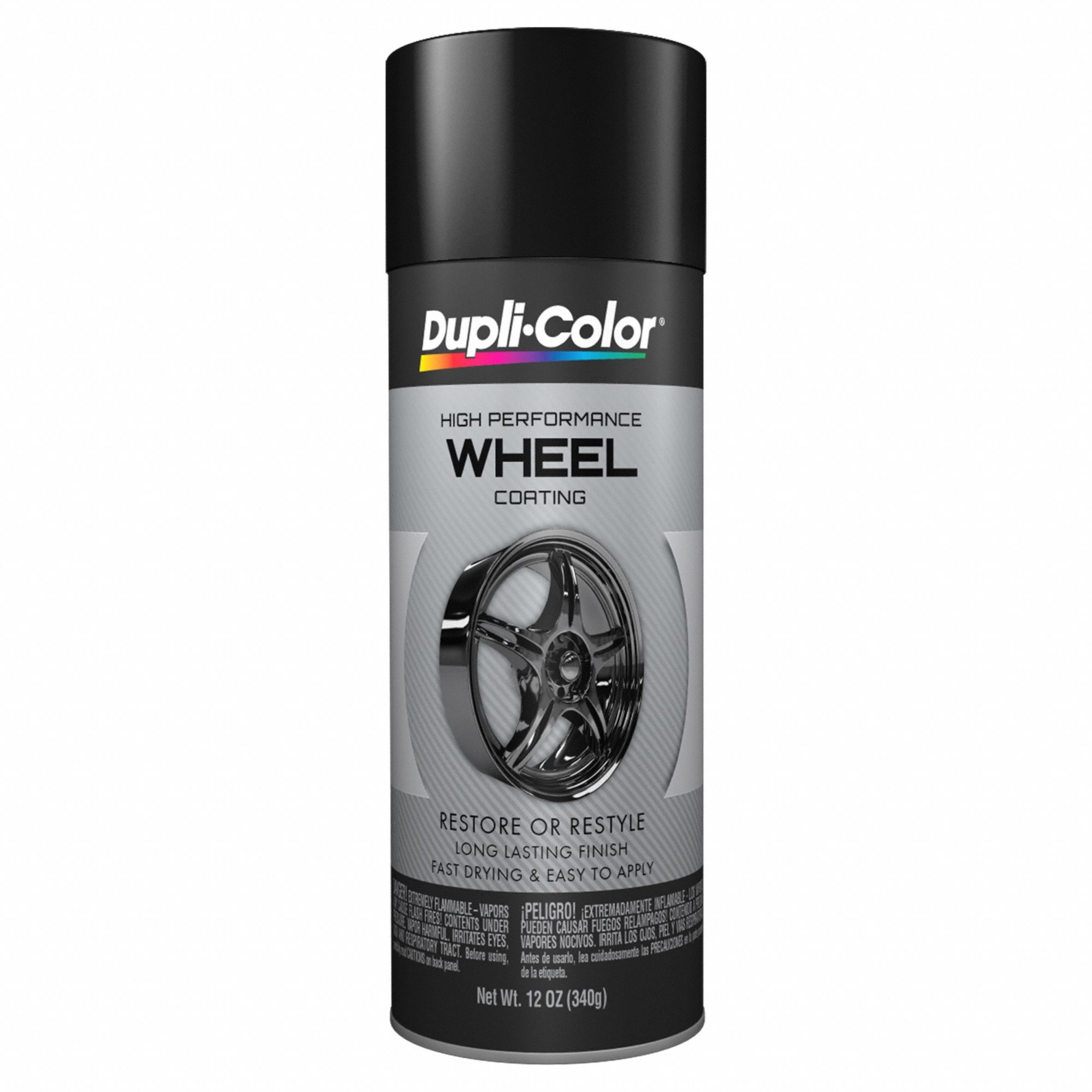 DUPLICOLOR, Wheels, Black, Automotive Paint 801GW3EHWP10800 Grainger