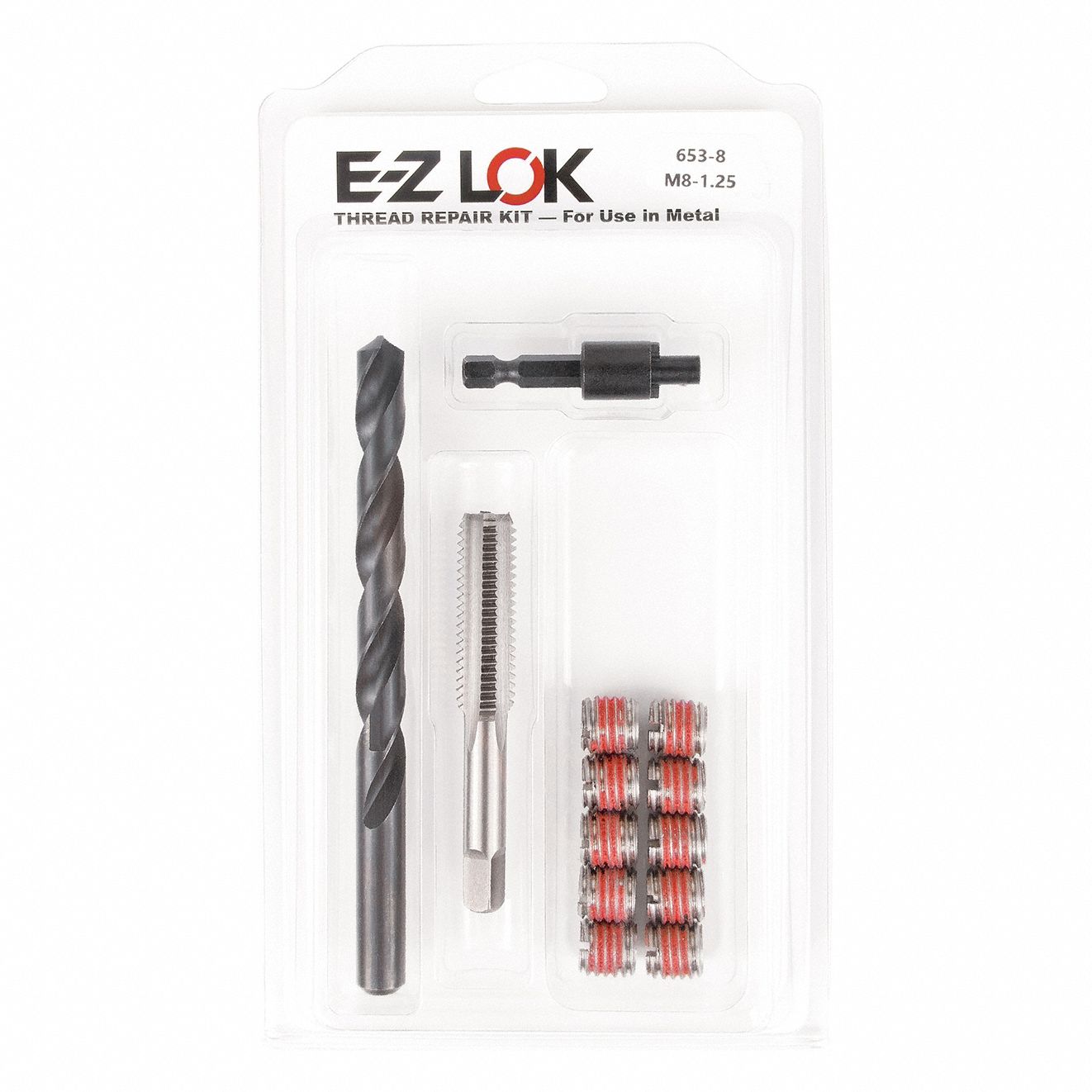 Std Wall, M8-1.25 Int Thrd Sz, Self Locking Thread Insert - 807TL8|EZ