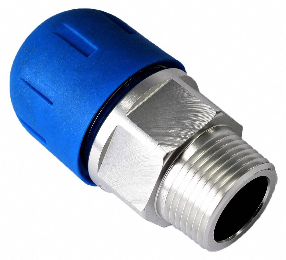 Aluminum, For 20 mm Tube OD, Fastpipe compressed air fitting 787YU1
