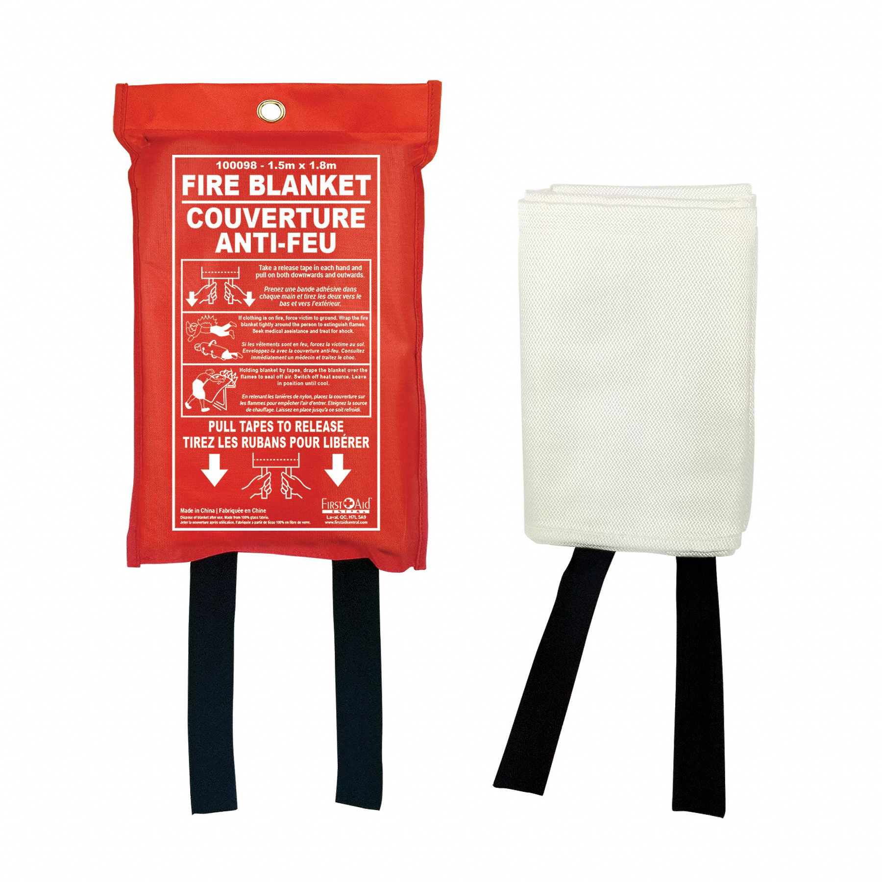 FIRST AID CENTRAL FIRE BLANKET (FIBERGLASS) Fire Blankets FCL100098