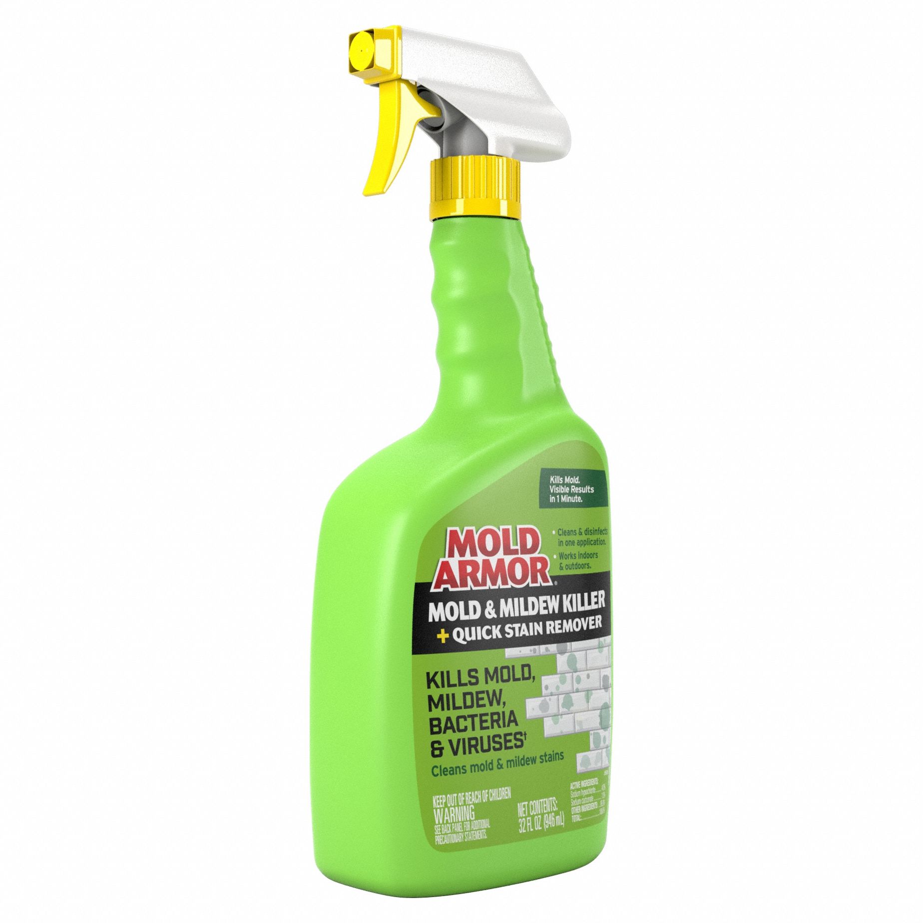 MOLD ARMOR, Trigger Spray Bottle, 32 oz Container Size, Mold and Mildew