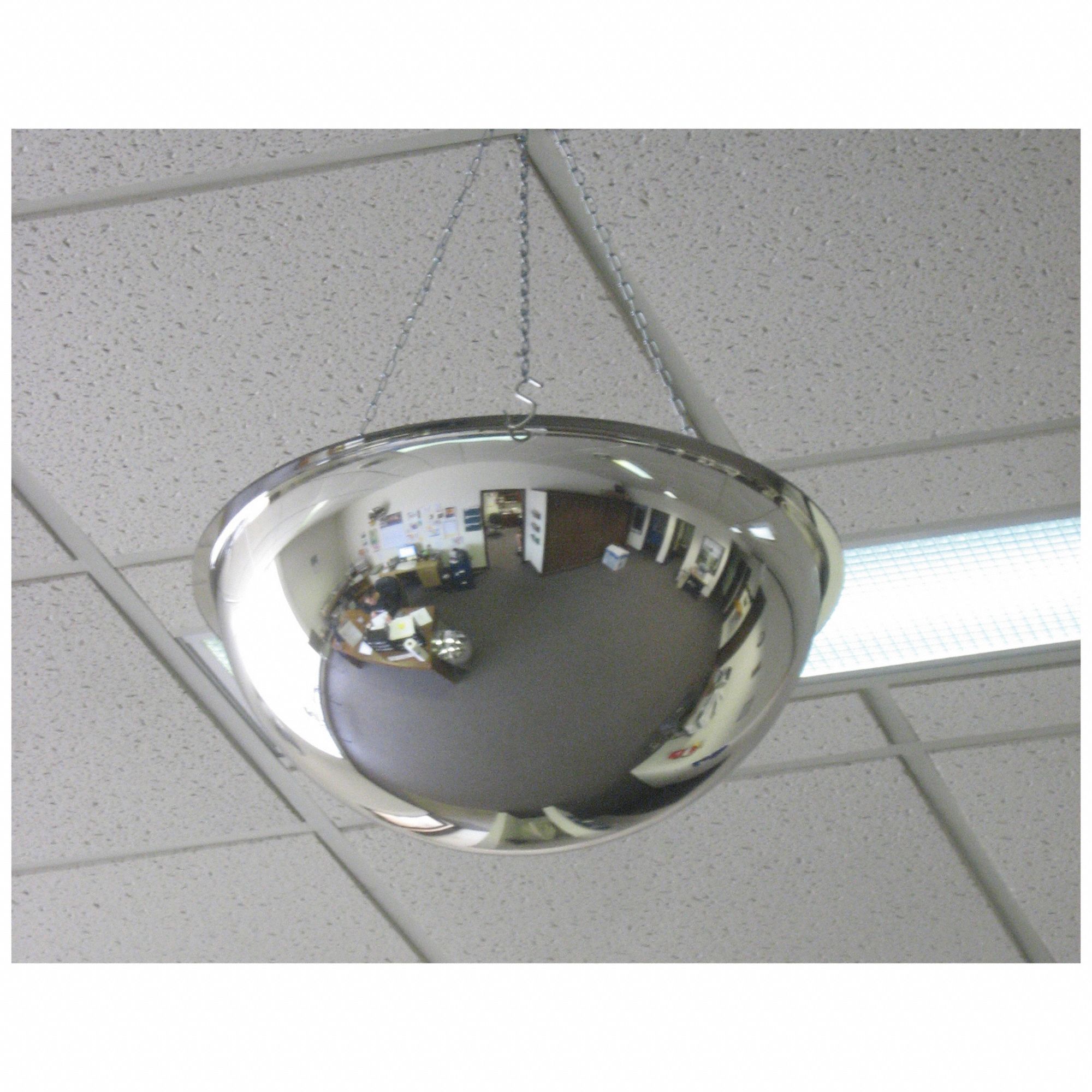 Acrylic, 48 in Dia, Full Dome Safety Mirror 798A05DOMEXM48 Grainger