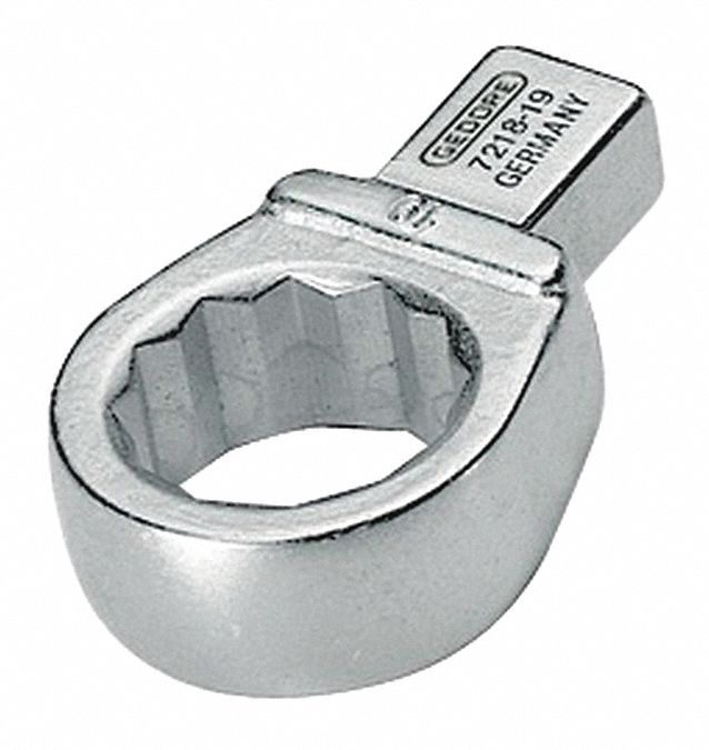 GEDORE TORQUE WRENCH HEAD, 12 POINTS, 27 MM, DRIVE SIZE 14 X 18 MM