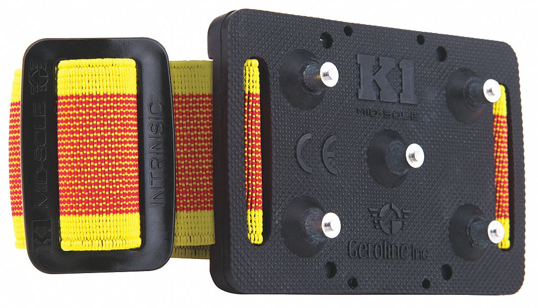 K1 SERIES ICE CLEATS, MIDSOLE, HIGH PROFILE, RED/YELLOW, UNIVERSAL