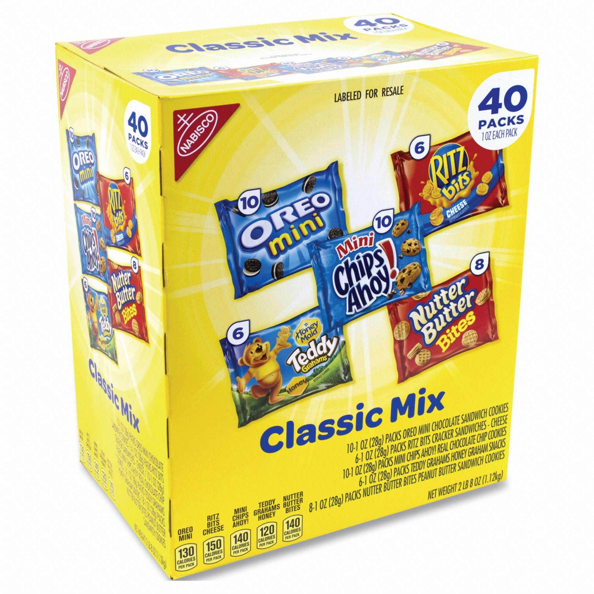 NABISCO, 1 oz Item Size, 40 Items Per Pack, Cookies 807D0236021