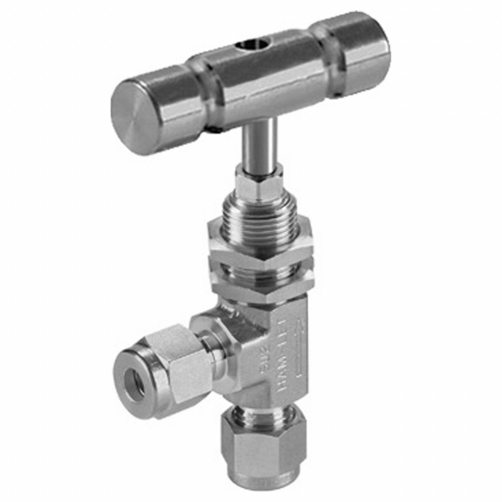 HAMLET, Angled Fitting, 316 Stainless Steel, SS Needle Valve 802N38H300USS