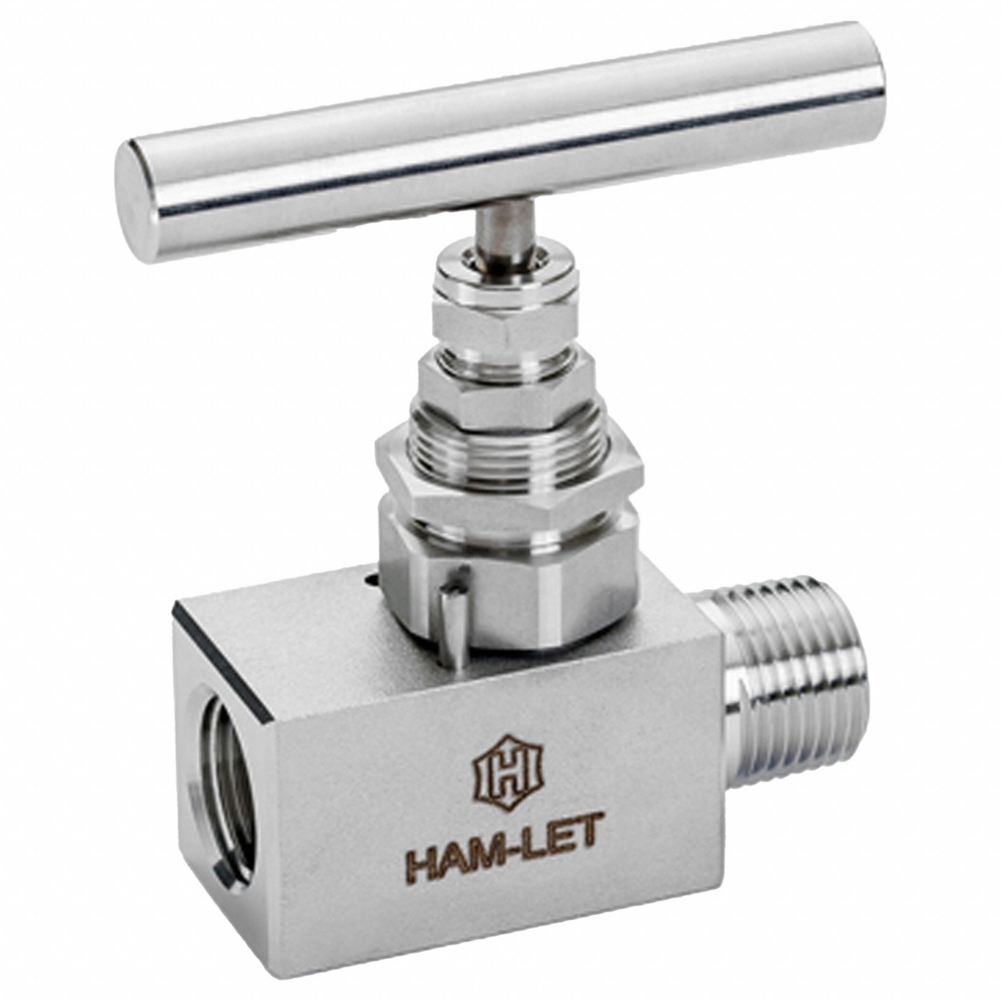HAMLET, Straight Fitting, 316 Stainless Steel, SS Screwed Needle Valve 802NC1H99M85