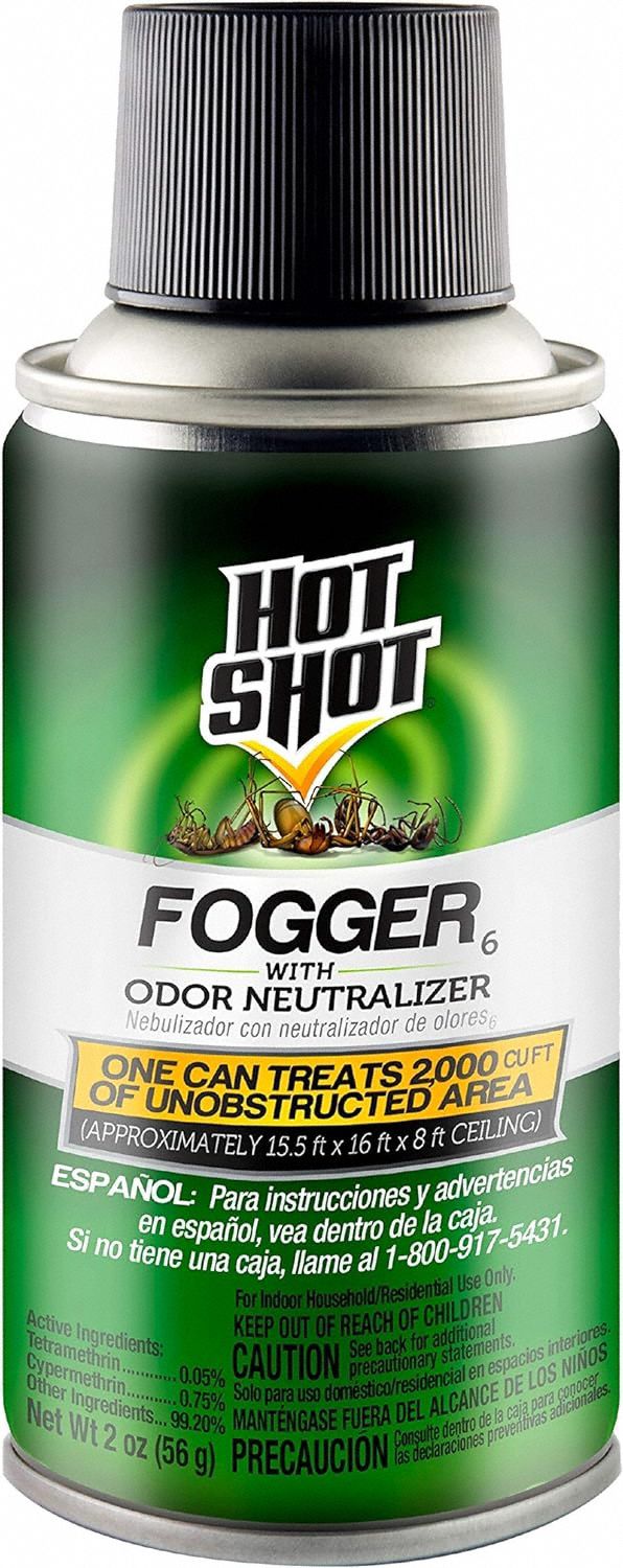 HOT SHOT, For Use On Flying and Crawling Insects, Indoor Use, Fogger