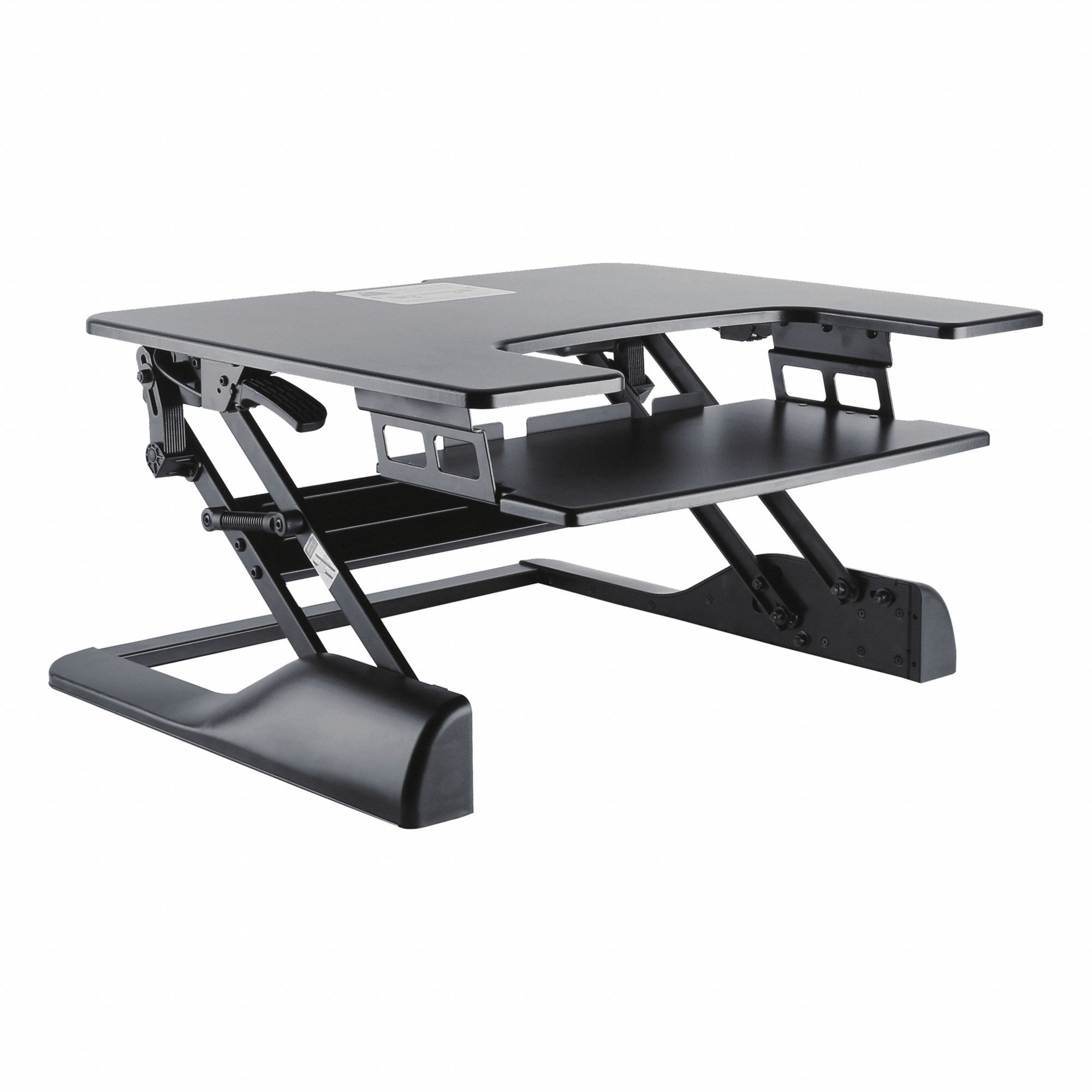 TYGERCLAW DESKTOP,ADJ,METAL,BLACK,250 LBS CAP AdjustableHeight Desks and Tables