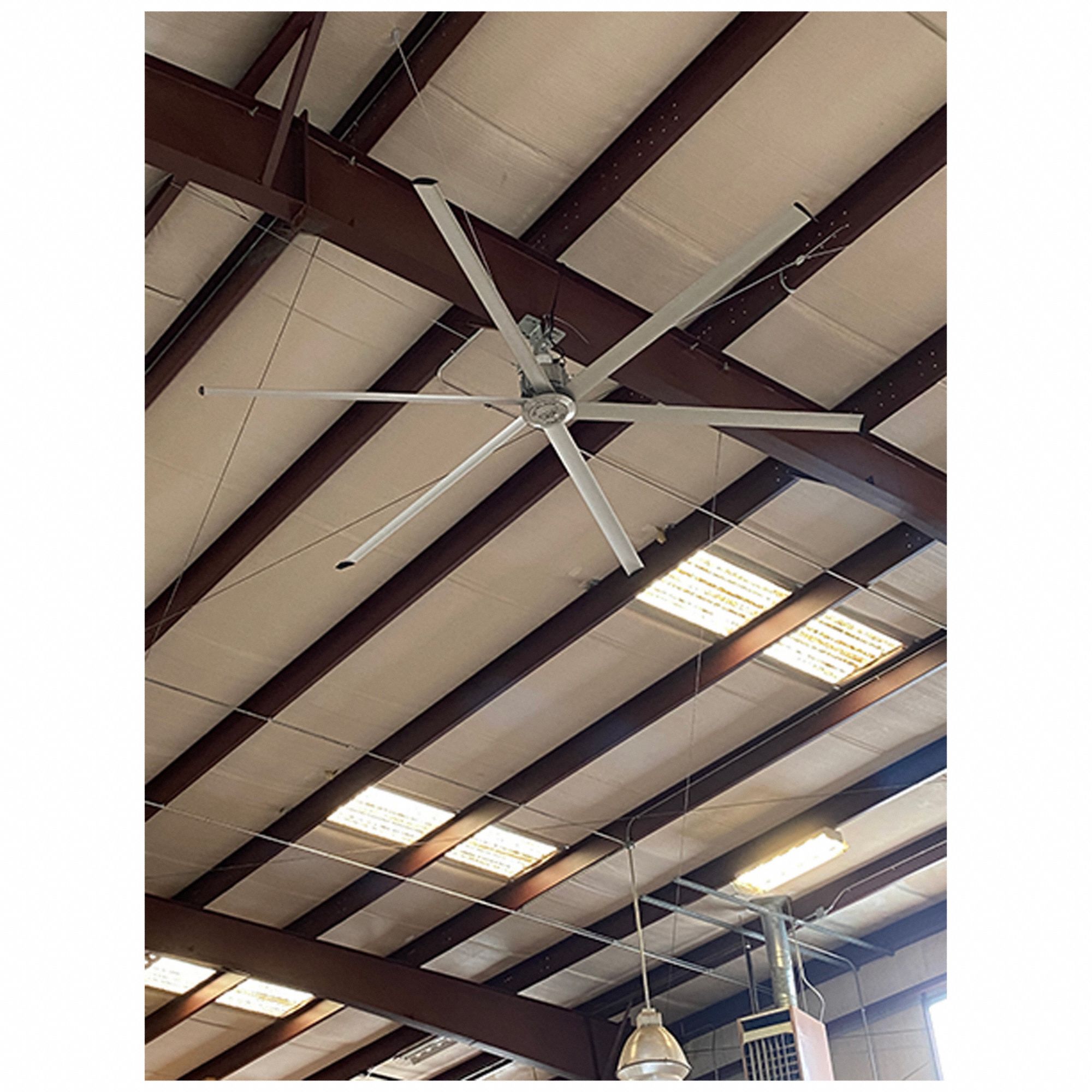 SKYBLADE Comercial Ceiling Fan: 8 ft Blade Dia, Variable Speeds, 230 V