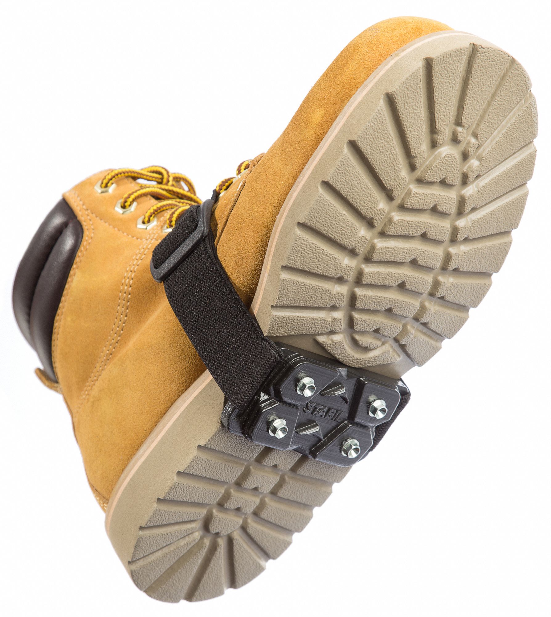 STABIL UNISEX ICE CLEATS, UNIVERSAL, THERMOPLASTIC, BLACK, STRAP