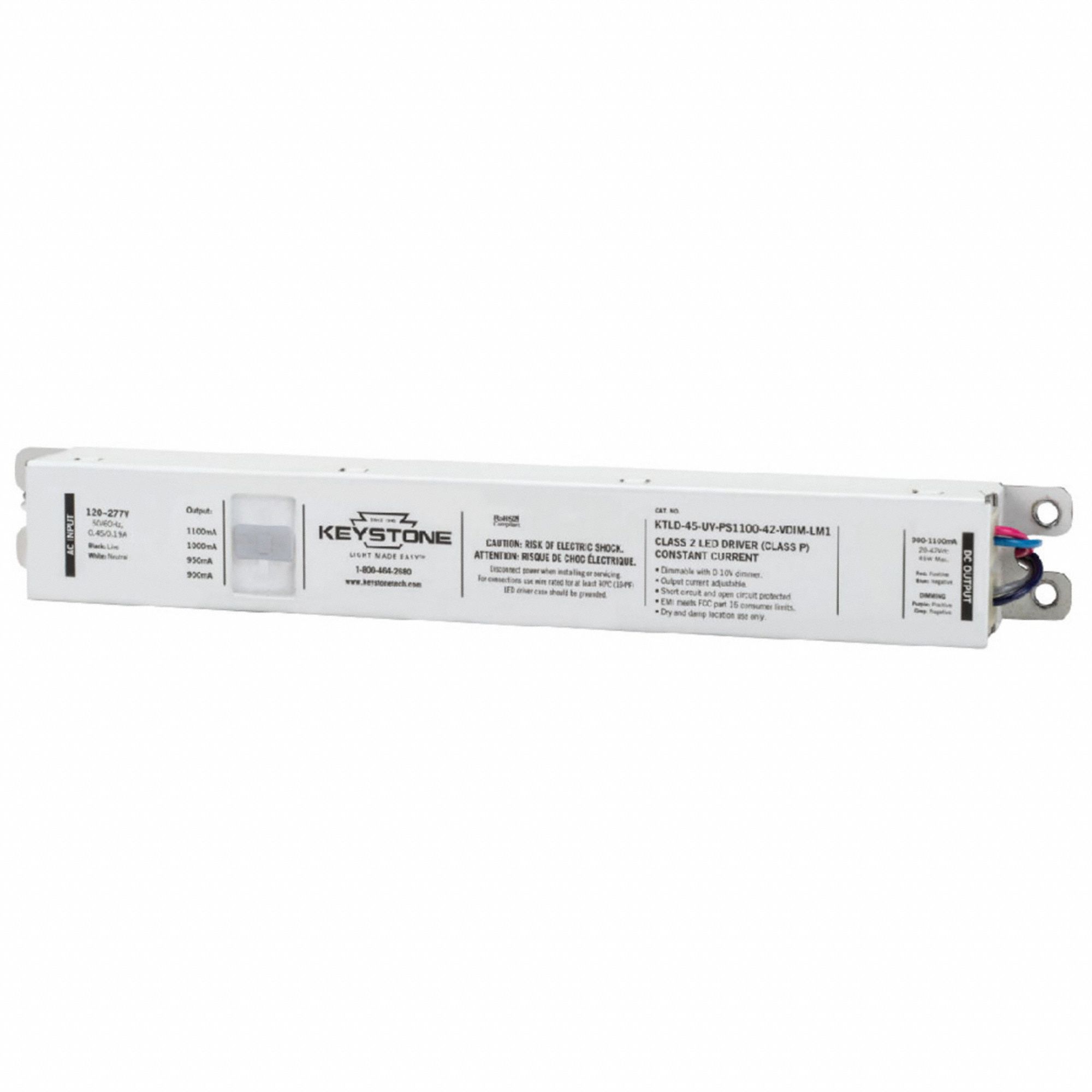 KEYSTONE TECHNOLOGIES, 1 Bulbs Supported, 120 to 277V AC, LED Driver