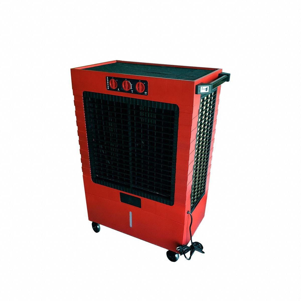 HESSAIRE, 19 in Blade Dia, 1600 sq ft, Portable Evaporative Cooler