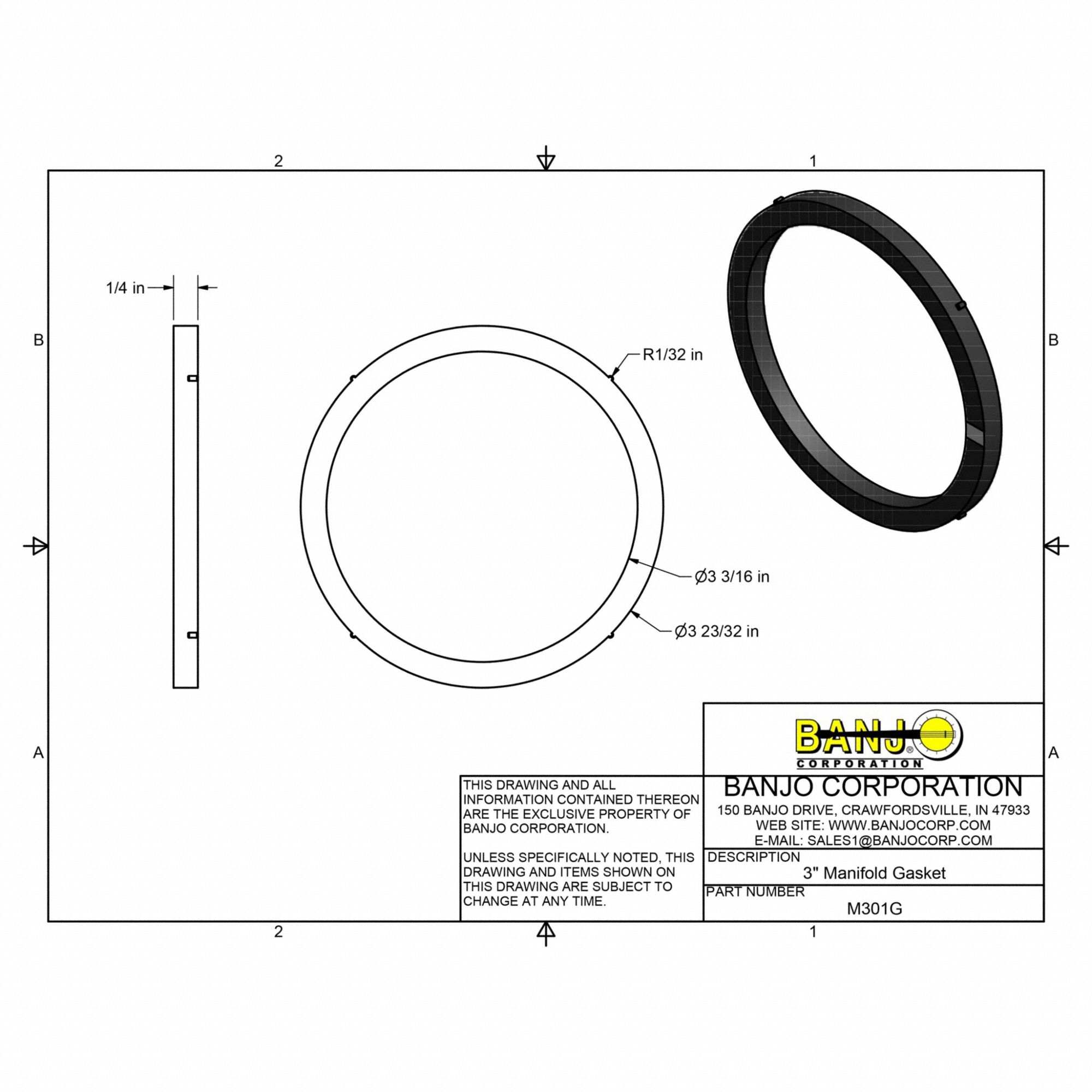 Ribbed, EPDM, Cam and Groove Fitting Gasket 804YE0M301G Grainger