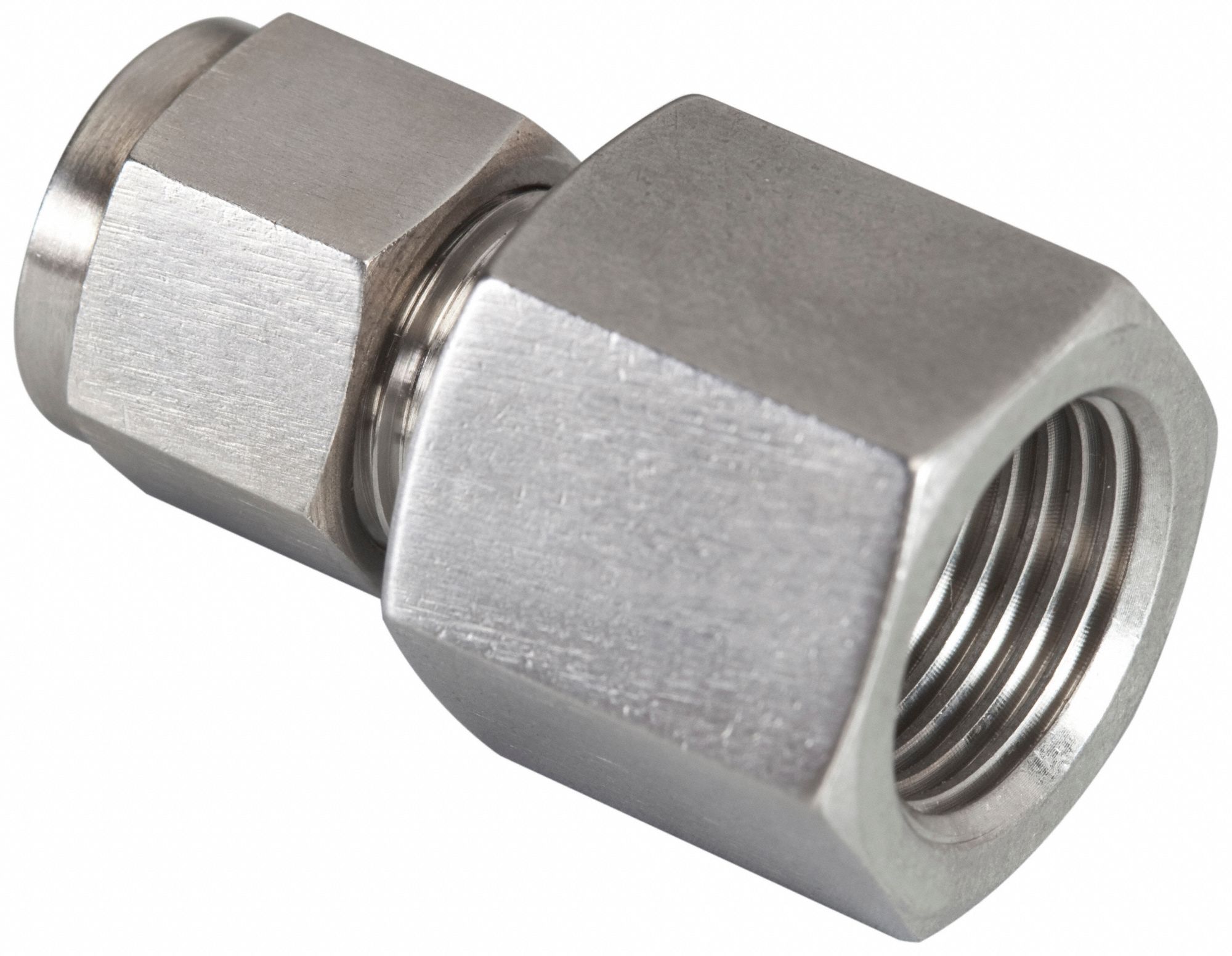 BRENNAN INDUSTRIES Instrumentation Fittings 316 Stainless Steel, Compression x FNPT, For 1/4 in