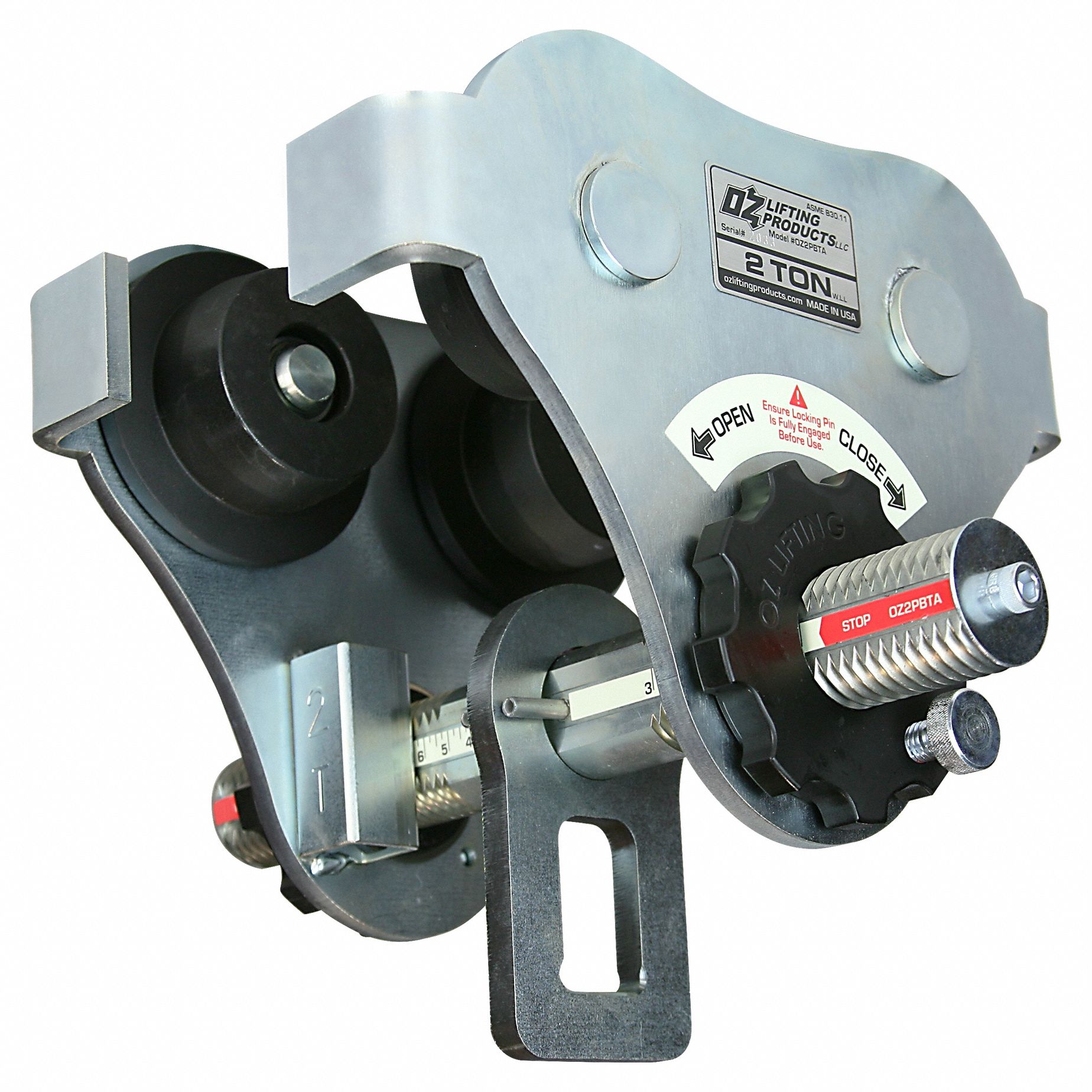OZ LIFTING PRODUCTS, Push, 4,000 lb Max Hoist Load Capacity, Push Beam
