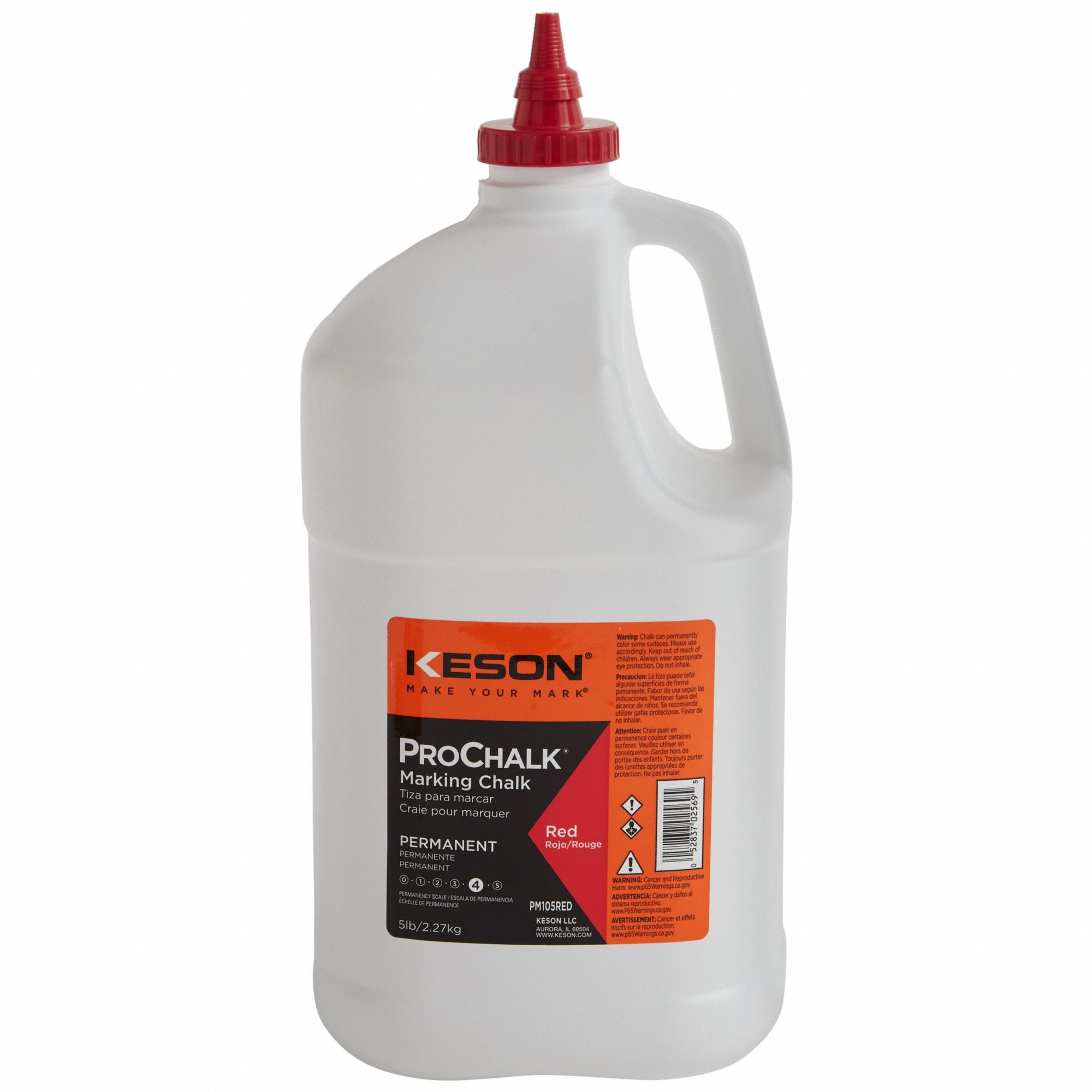 KESON, Red, Permanent, Marking Chalk 6XGN1PM105RED Grainger