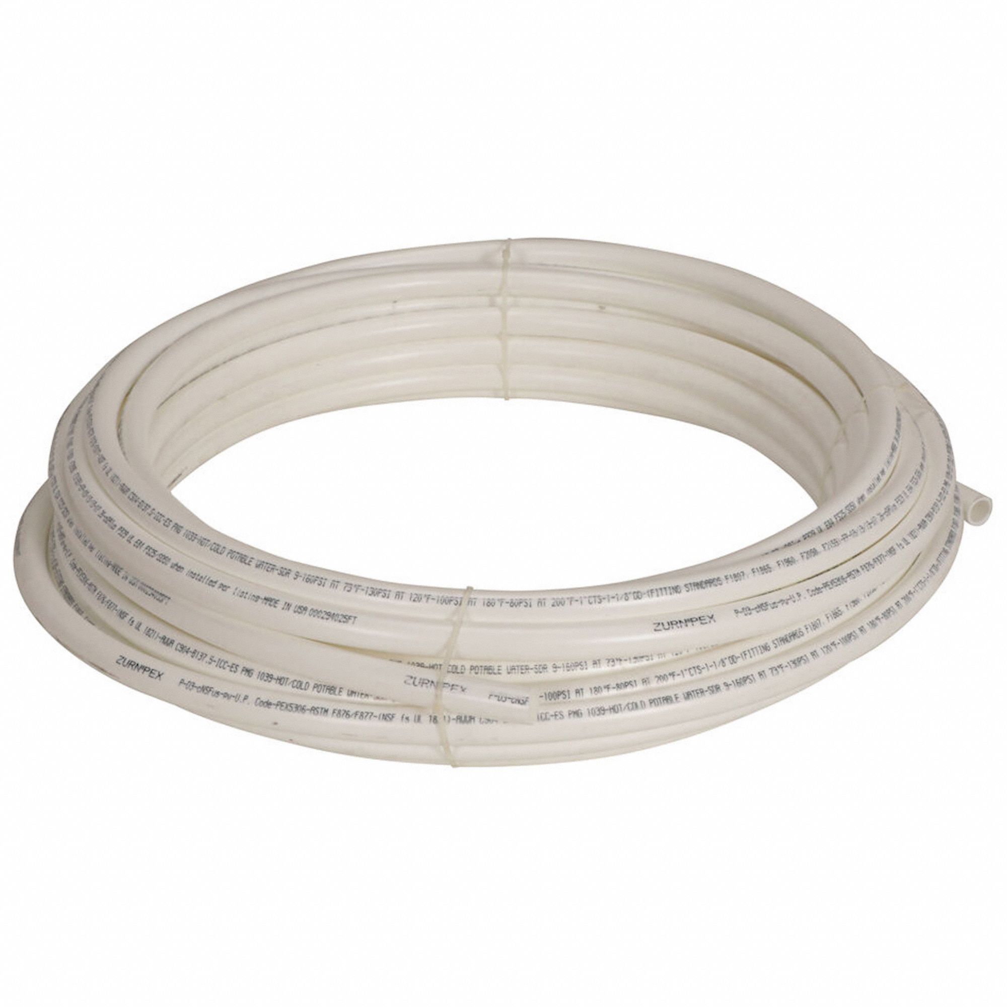 GRAINGER APPROVED Tubing PEX Type B, 1 in, White, Coil, 100 ft Overall