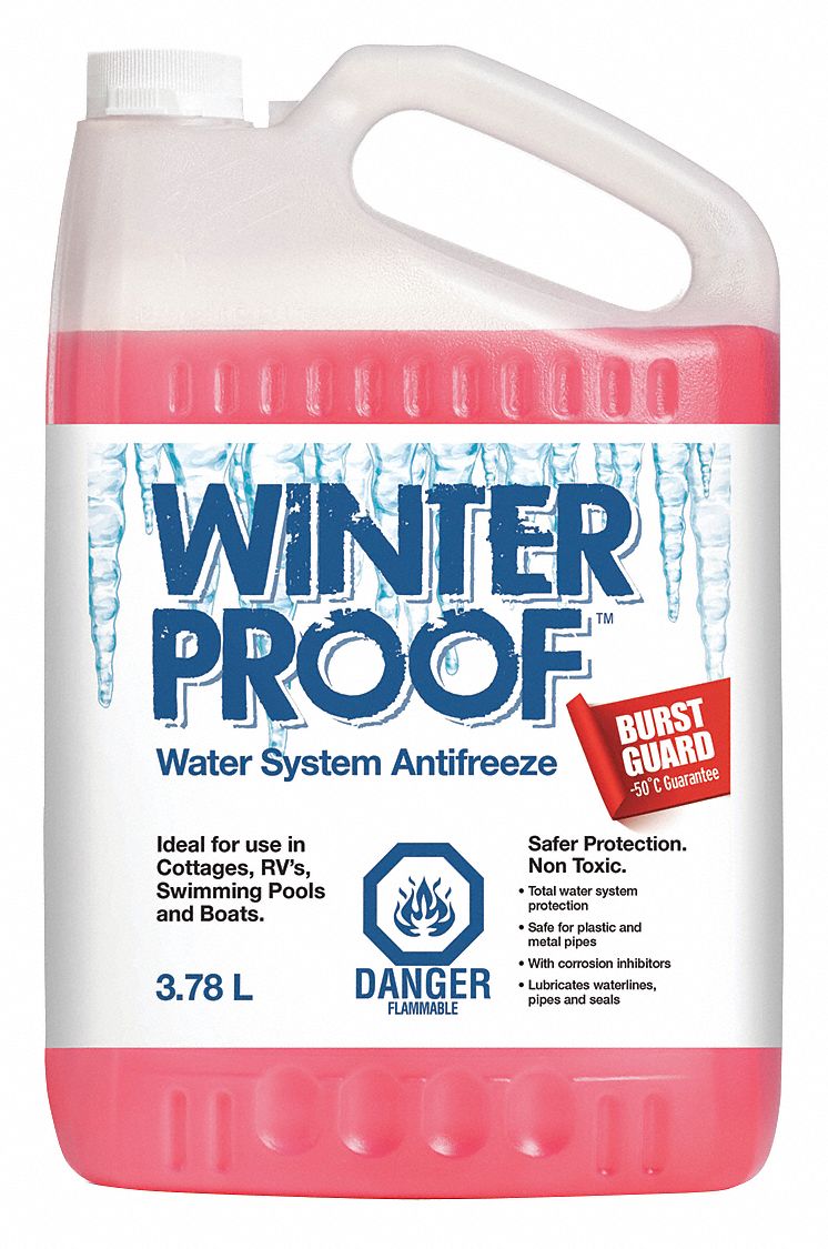 WINTER PROOF WATER SYSTEM ANTIFREEZE, RV, -50, 3.78L - Antifreeze and