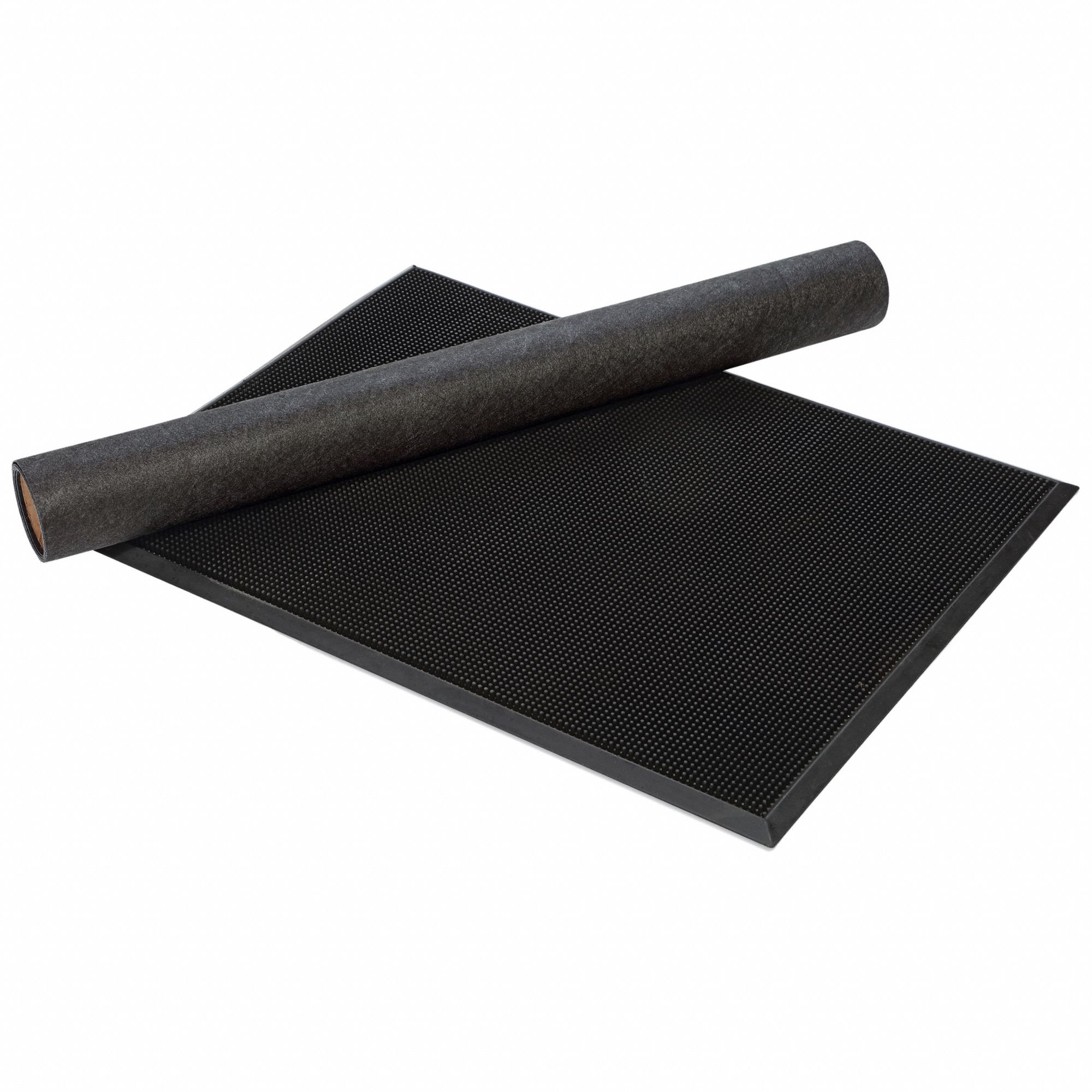 PIG Footwear Sanitizing Mat Black, 3 ft Mat Wd, 5 ft Mat Lg, 1/2 in