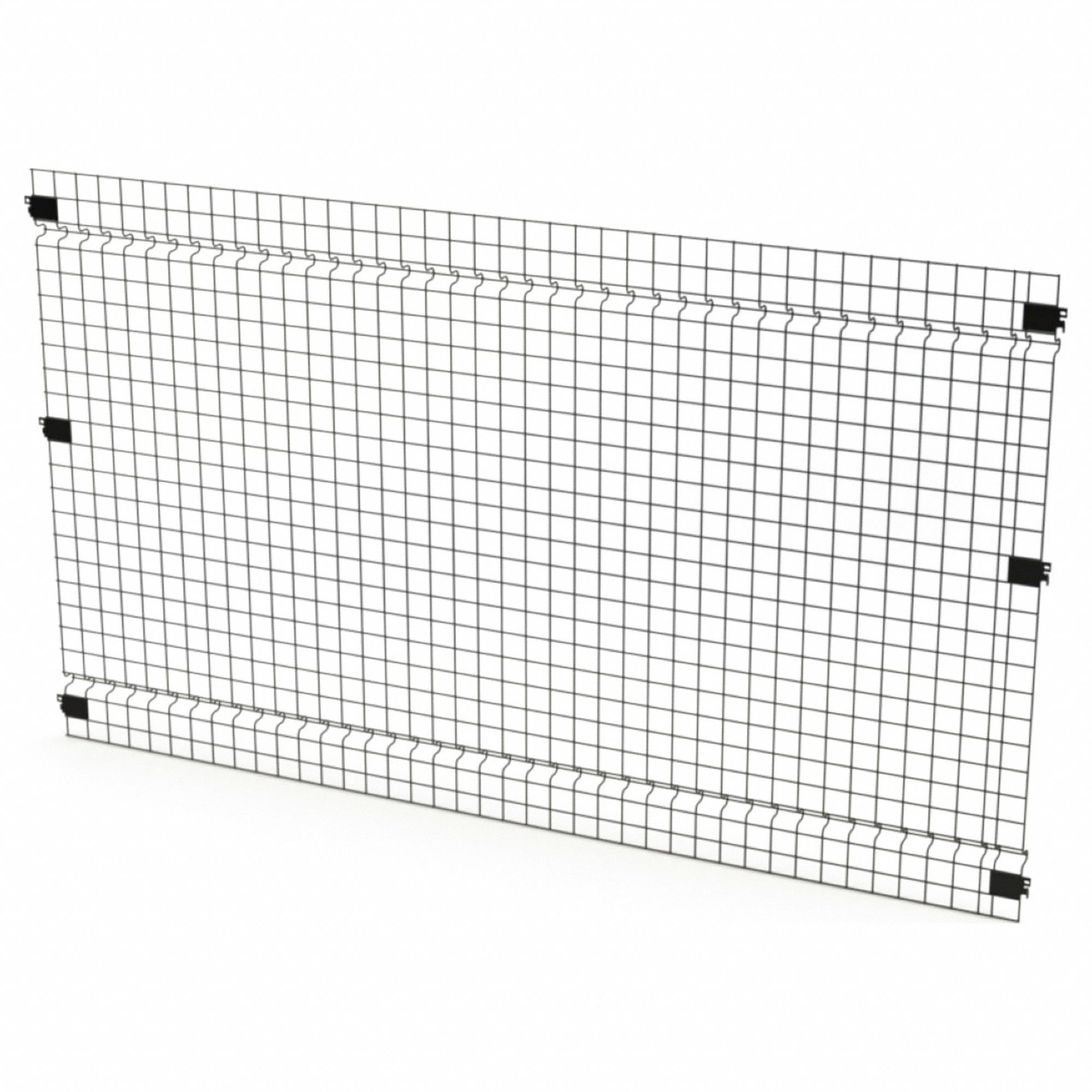 HUSKY RACK & WIRE, 4 ft H x 7 W x 1 in D, Black, Welded Wire Panel