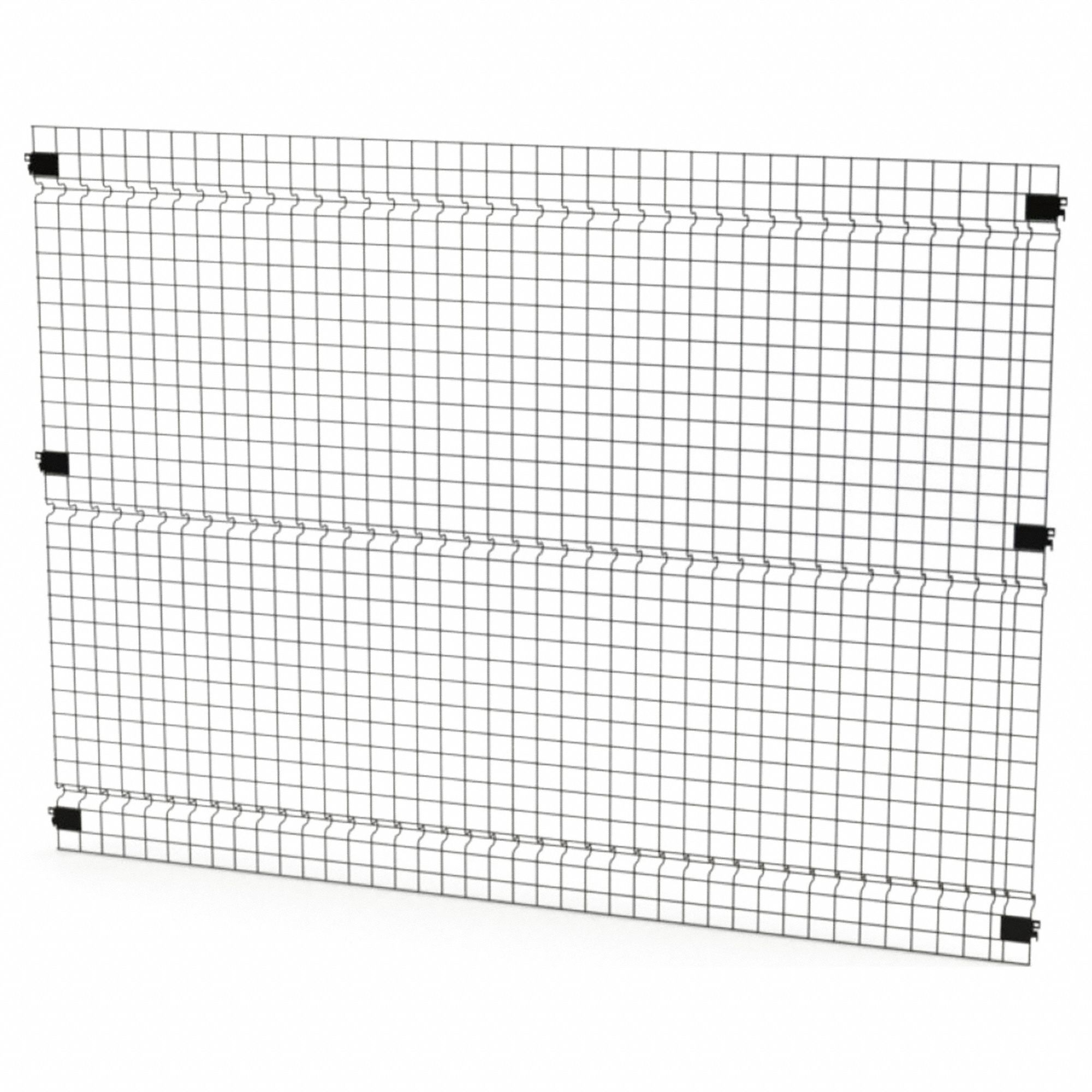 HUSKY RACK & WIRE, 5 ft H x 7 W x 1 in D, Black, Welded Wire Panel