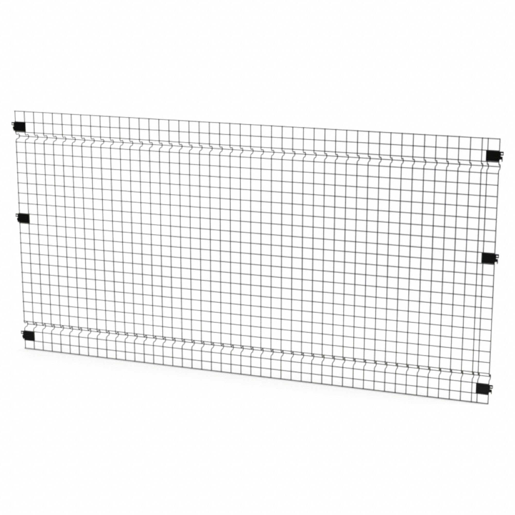 HUSKY RACK & WIRE, 4 ft H x 8 W x 1 in D, Black, Welded Wire Panel