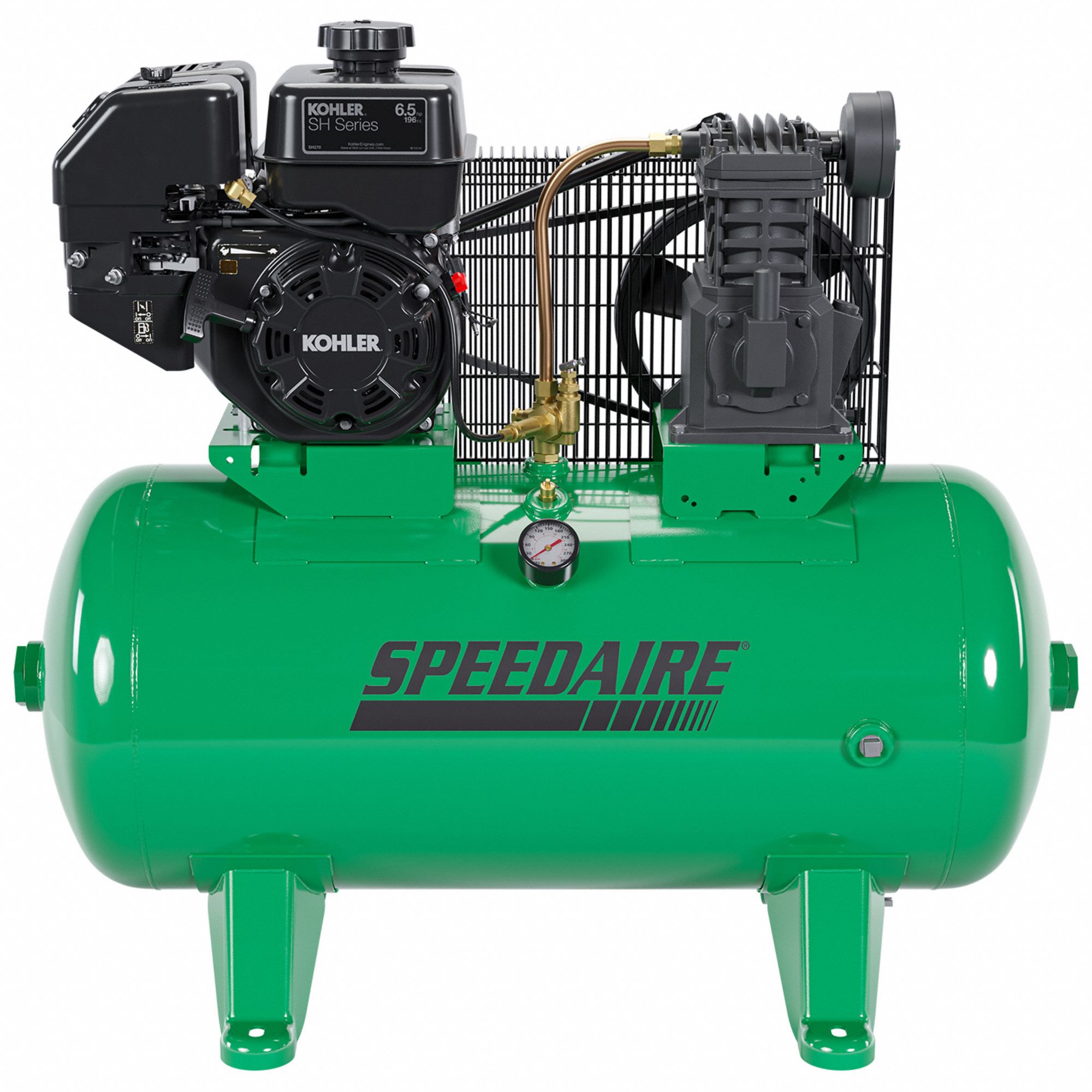 SPEEDAIRE, 1 Stage, 6.5 hp Engine, Stationary Air Compressor - 799M94