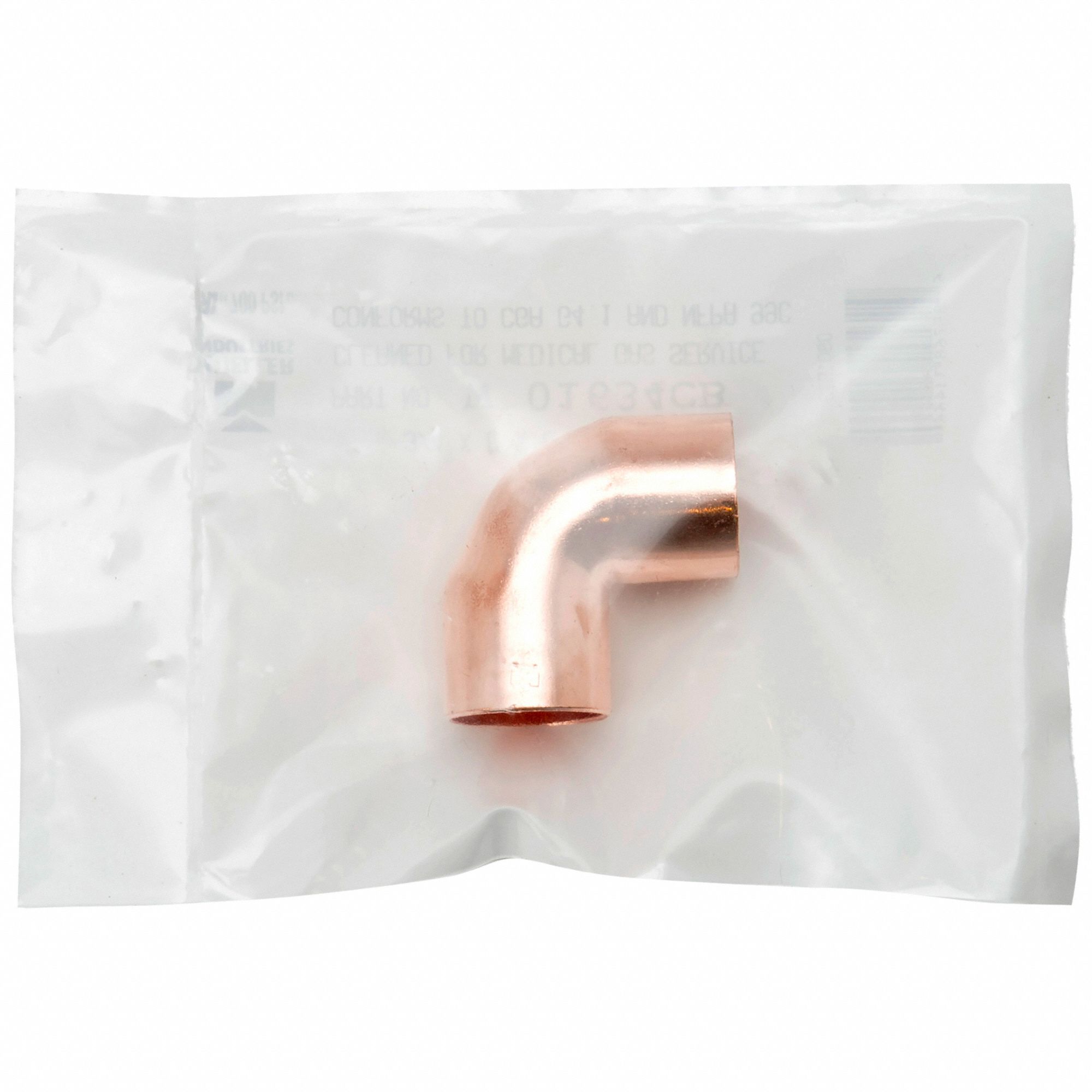 Wrot Copper, Cup x Cup, Copper Pressure Fittings Clean and Bagged