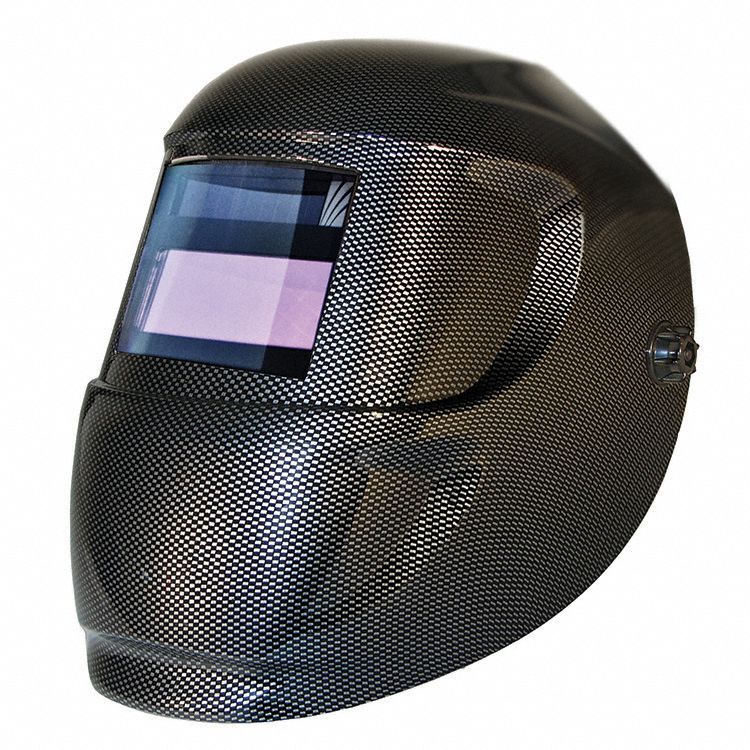 ARC ONE WELDING HELMET, SOLAR, BLACK/SILVER, 6 SQ. IN. VIEWING AREA, ANSI Z87.1, Z94.3, CE