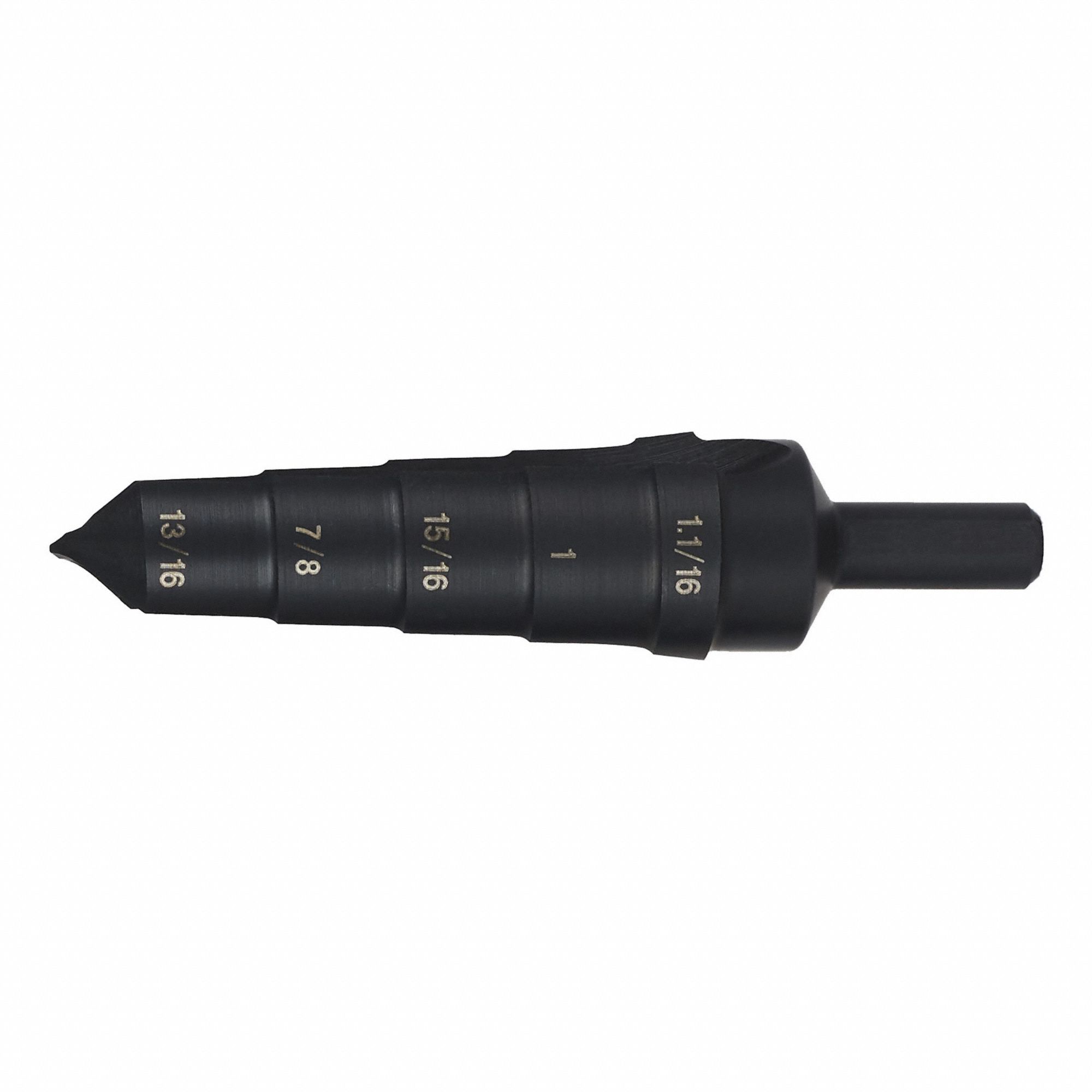 DRILLCO MULTI STEP REAMER, 13/16 TO 1 1/16 IN, HIGH SPEED STEEL
