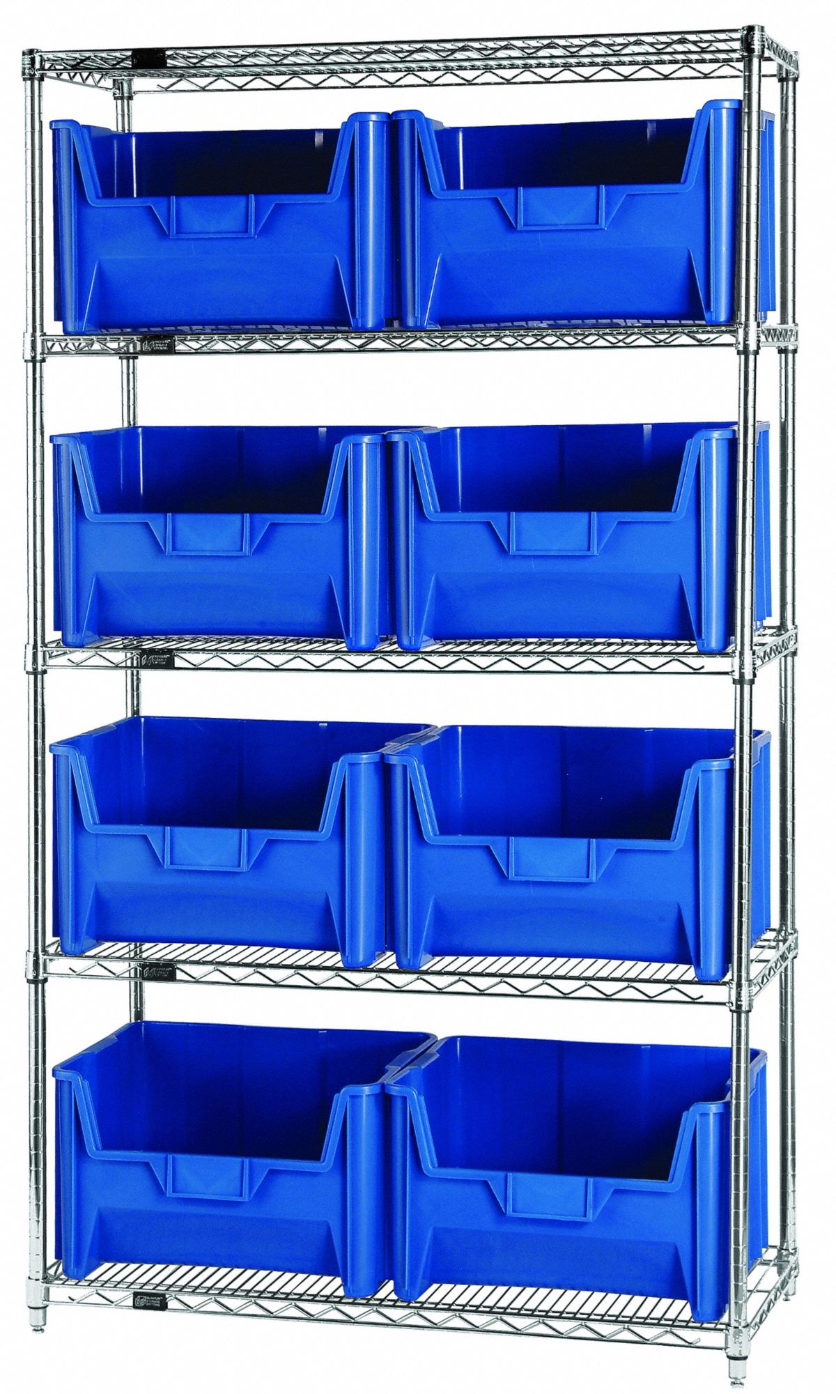 QUANTUM STORAGE SYSTEMS, 18 in x 42 in x 74 in, 1 Sided, Shelving Unit 820A56WR5700BK Grainger