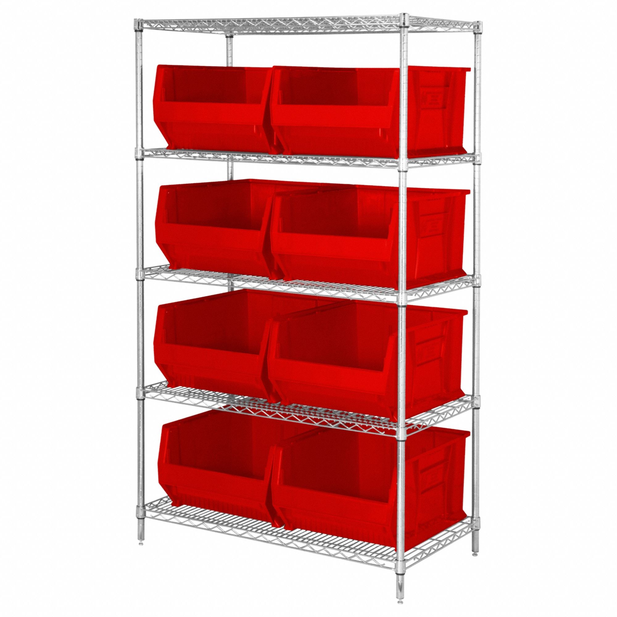 QUANTUM STORAGE SYSTEMS, 42 in x 30 in x 74 in, 1 Sided, Shelving Unit 820A35WR5975RD Grainger