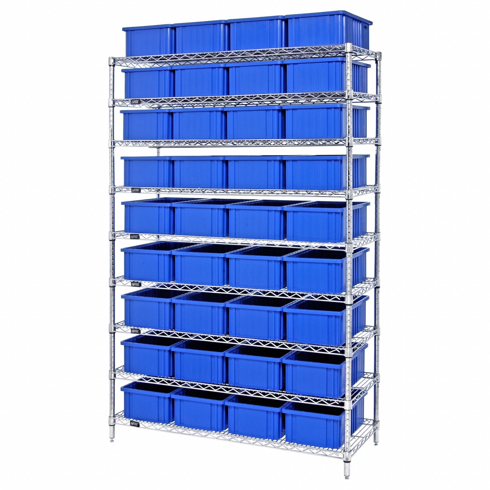 QUANTUM STORAGE SYSTEMS, 48 in x 18 in x 74 in, 1 Sided, Shelving Unit 820A03WR992060CL