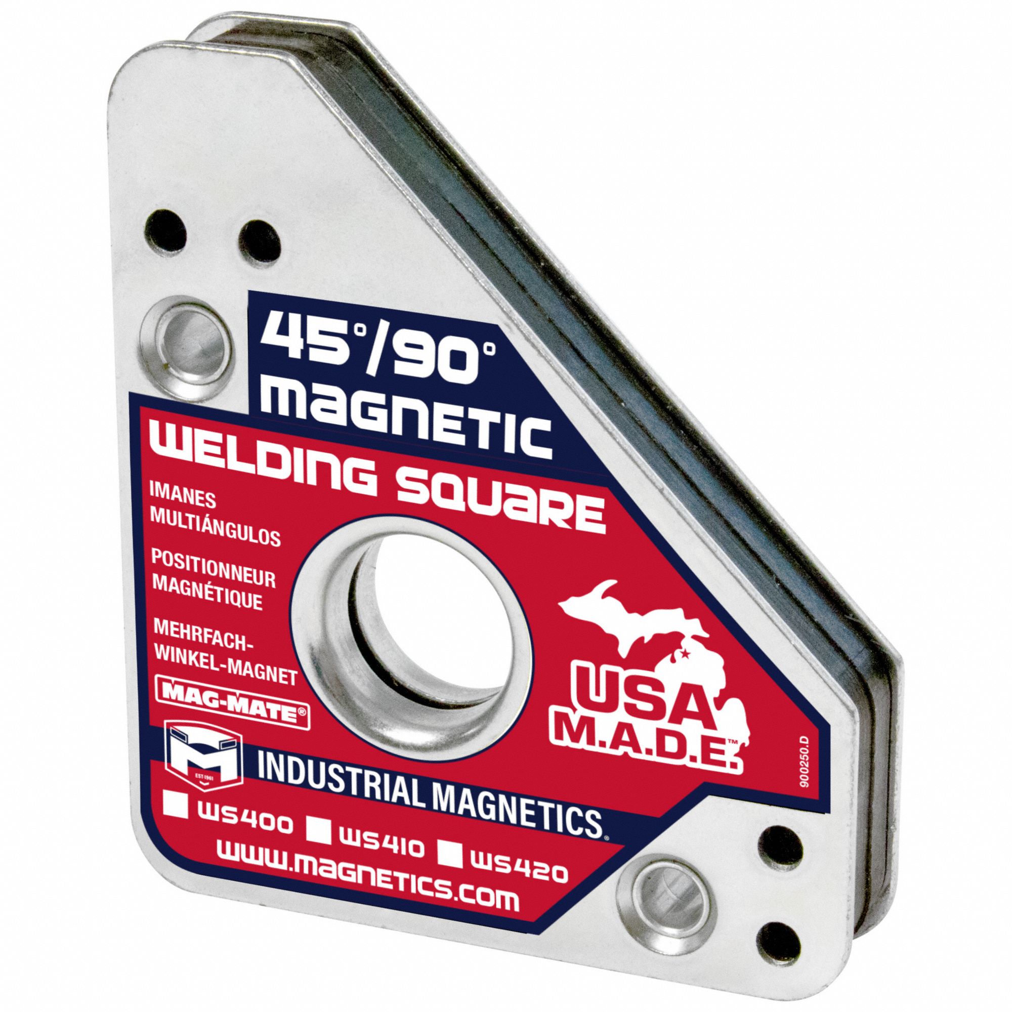 MAGMATE Welding Square 45°_90°, 75 lb Max Pull 2MJK1WS410