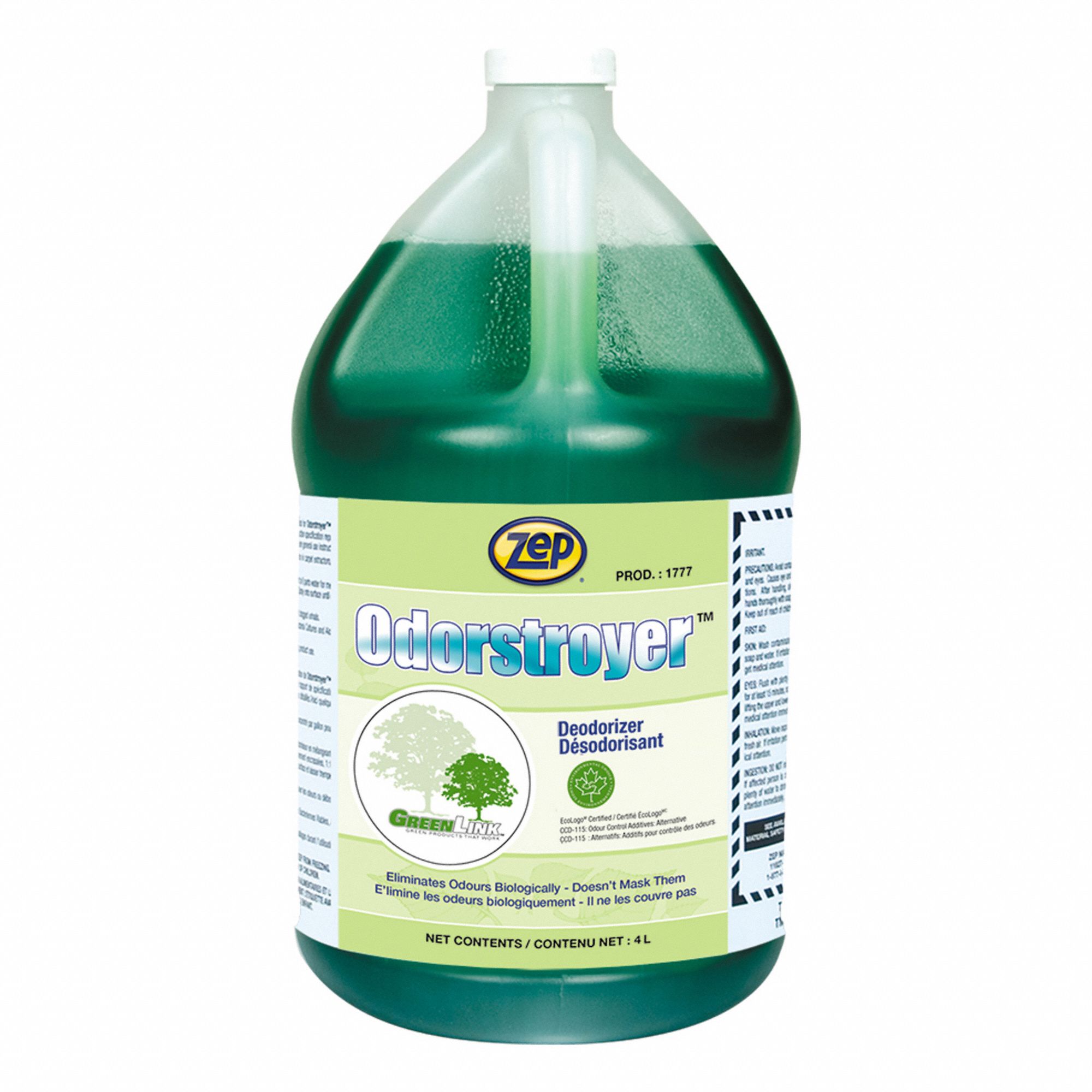 ZEP ODORSTROYER,4L,CA4 Carpet & Upholstery Cleaning Chemicals