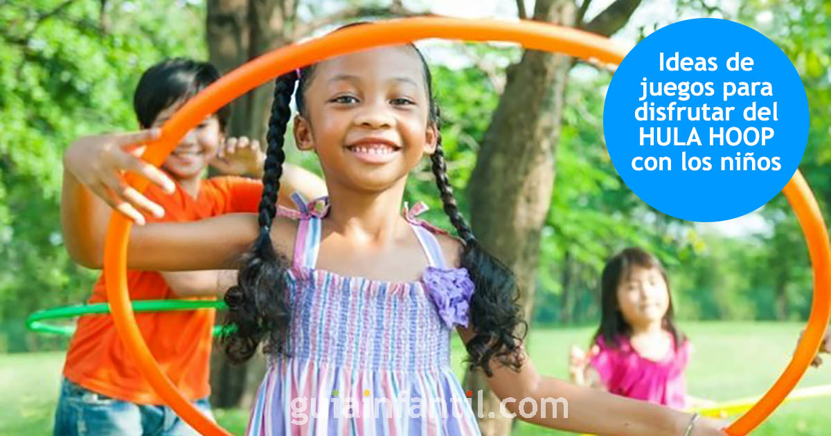 Beneficios del juego del hula hoop para niños