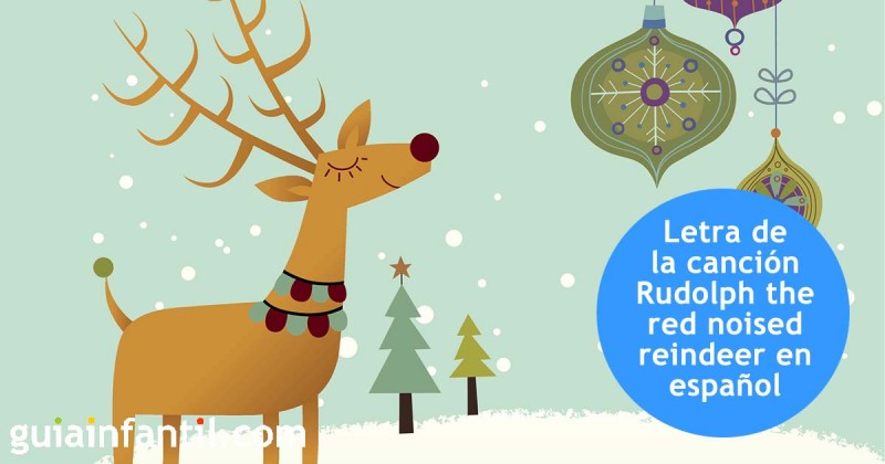 Rudolph, the red nosed reindeer. Villancicos en inglÃ©s para niÃ±os
