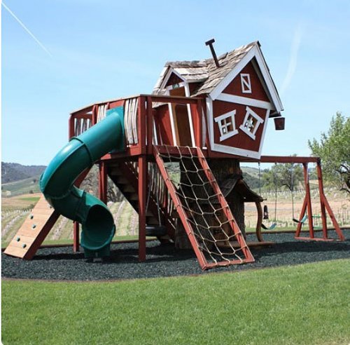 Casa De Lujo De Madera Para Los Niños
