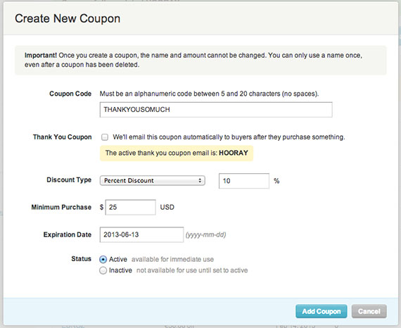 Using Coupons How To Start Selling On Etsy on Guides