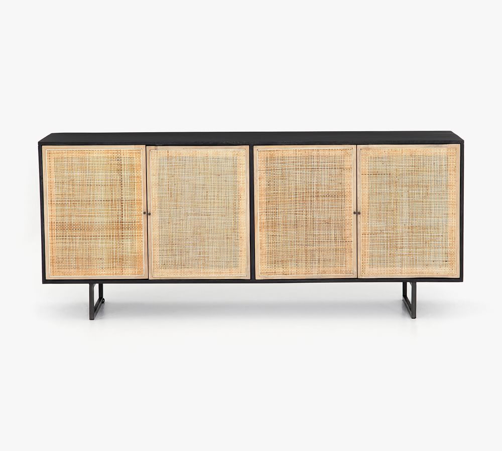 Dolores Cane Console Table,, 72" Pottery Barn Havenly